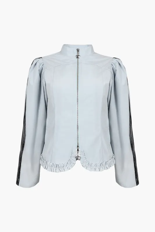 EILEEN JACKET IN LIGHT BLUE sold by Sandy Liang