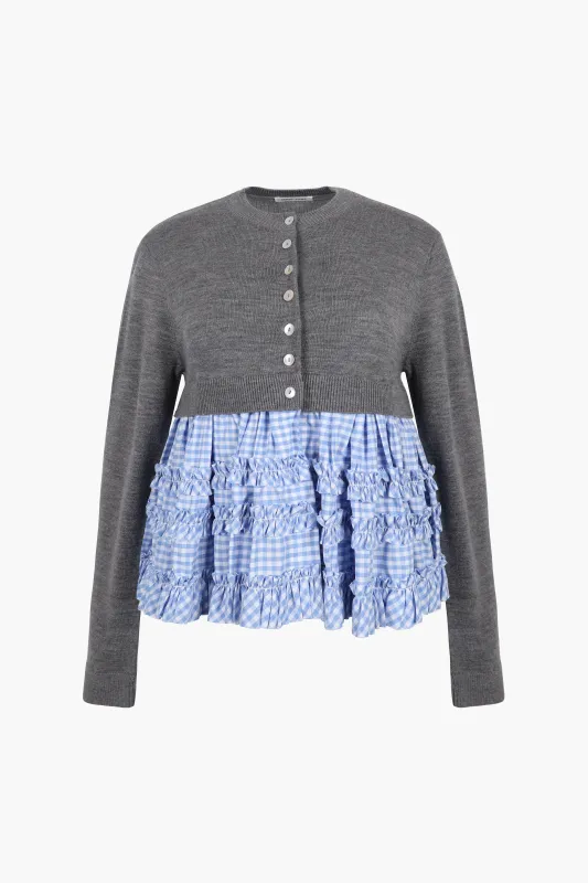 PAWPAW CARDIGAN IN GREY sold by Sandy Liang