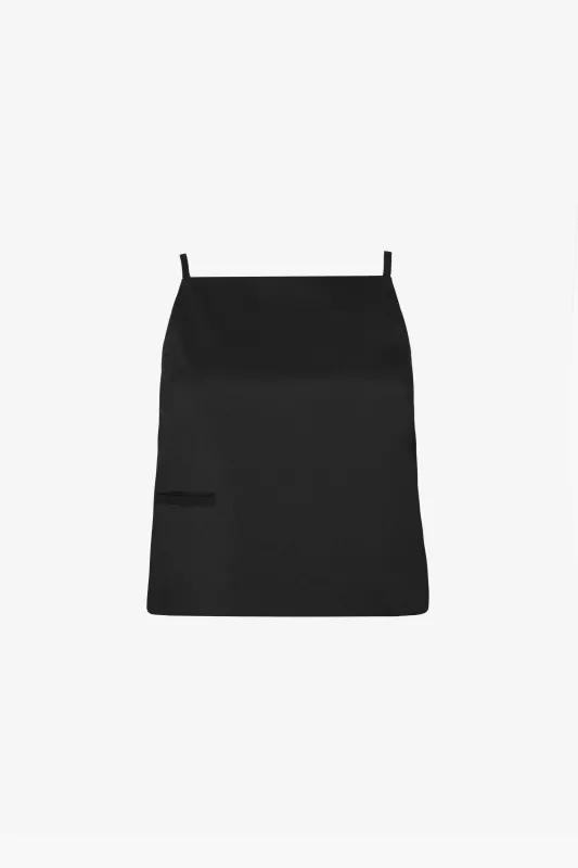 CECILIA TOP IN BLACK sold by Sandy Liang