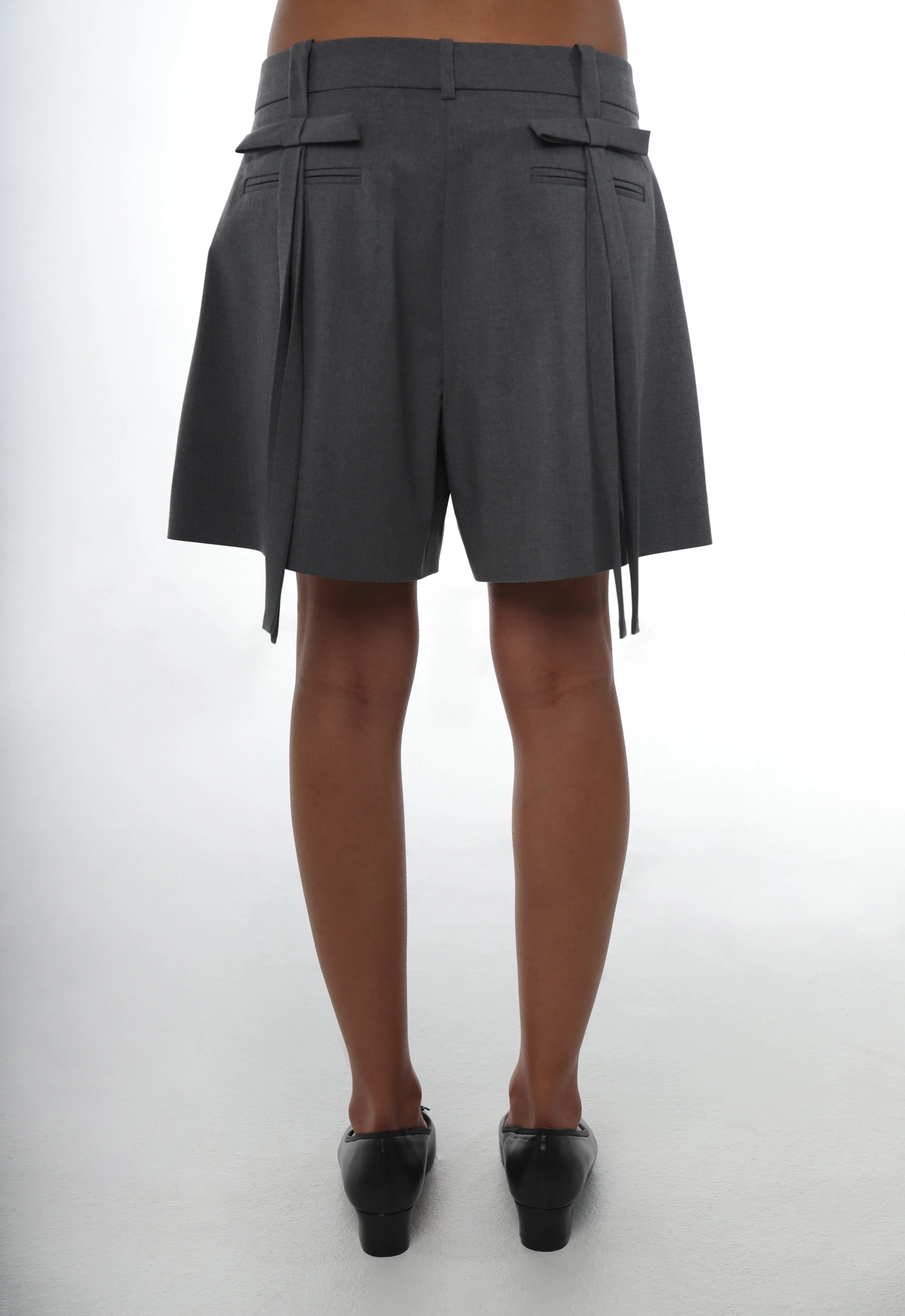 HINOKI SHORTS IN GREY sold by Sandy Liang product image thumbnail 3