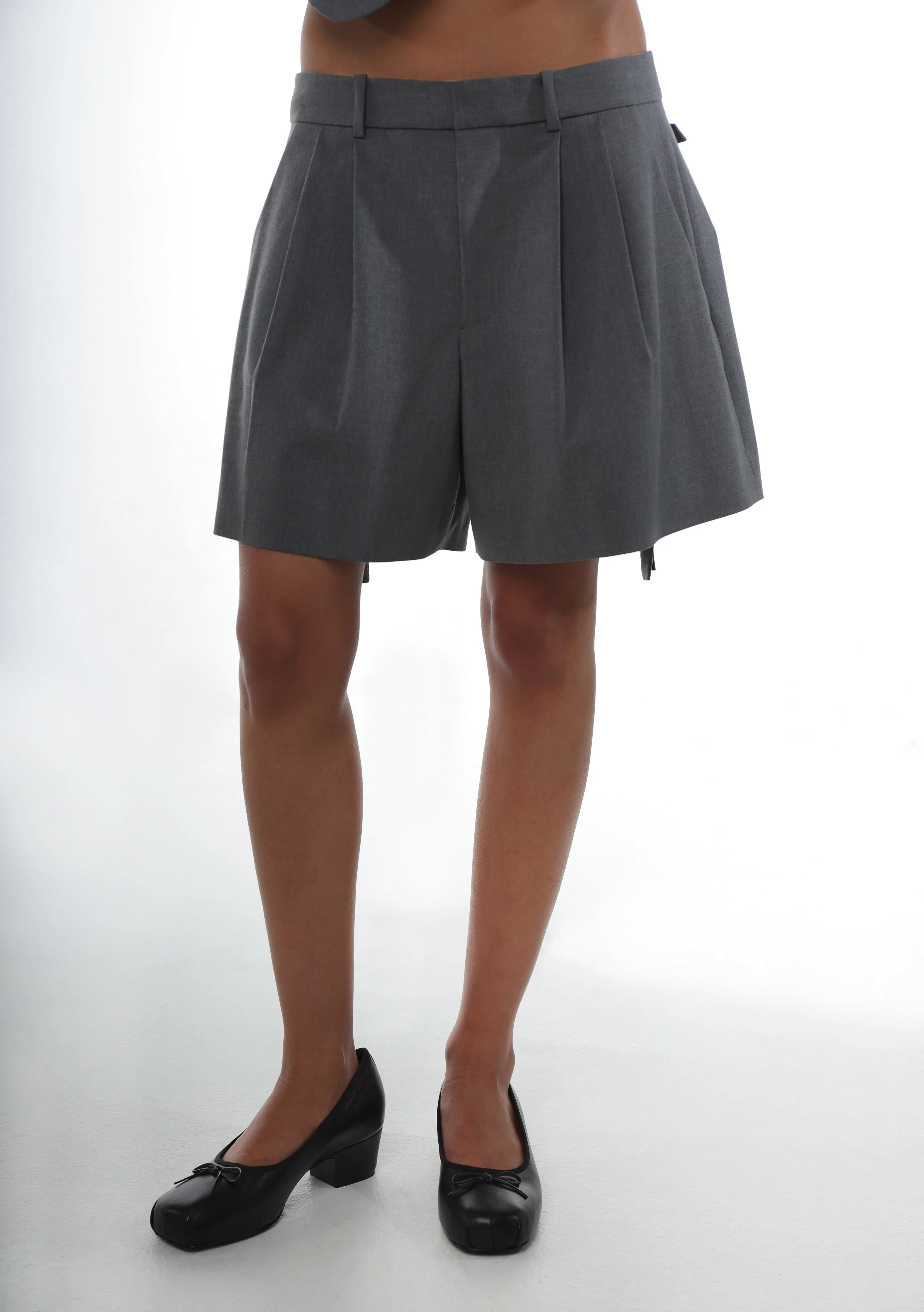 HINOKI SHORTS IN GREY sold by Sandy Liang product image thumbnail 2