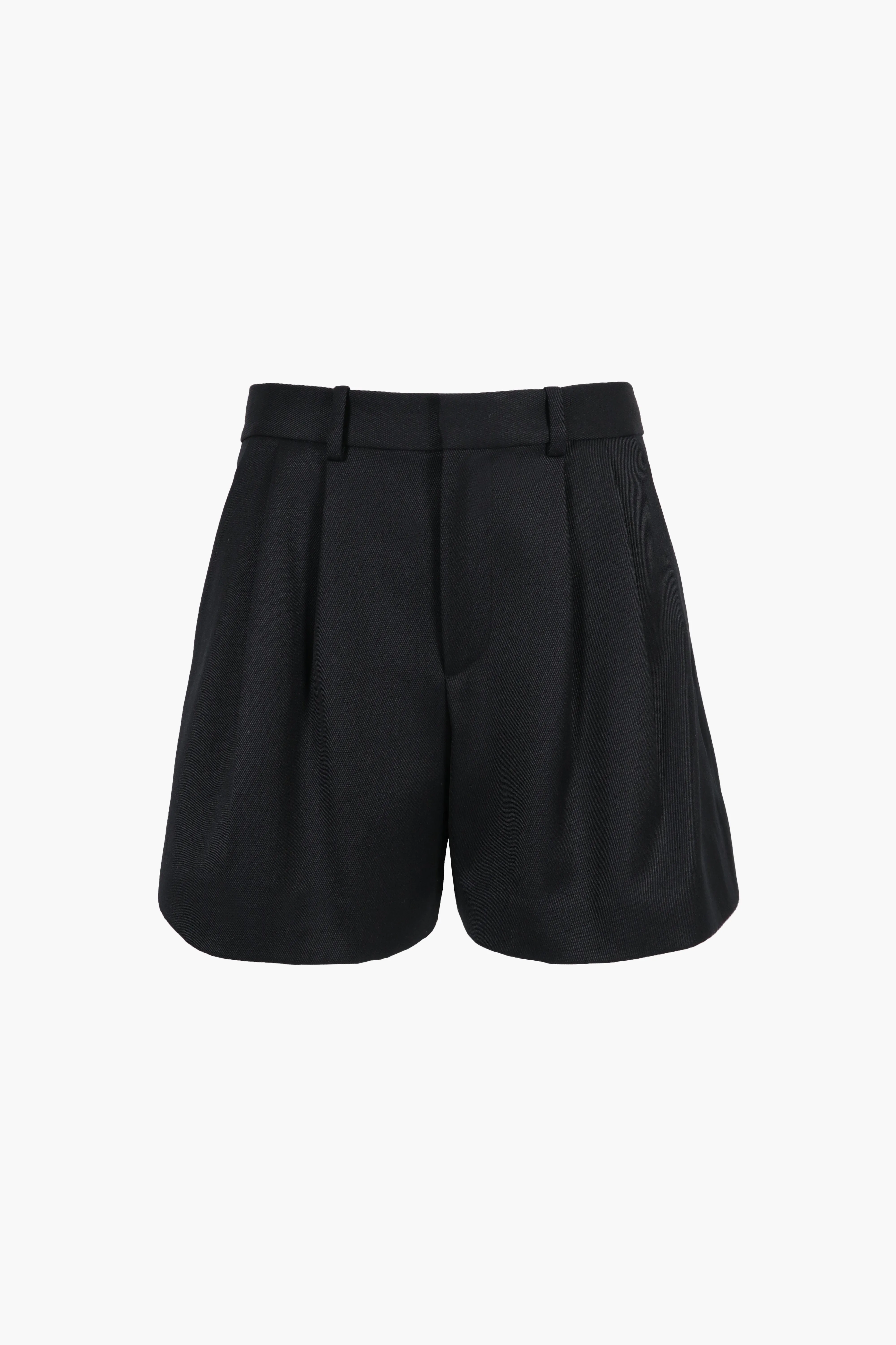 HINOKI SHORTS IN BLACK sold by Sandy Liang