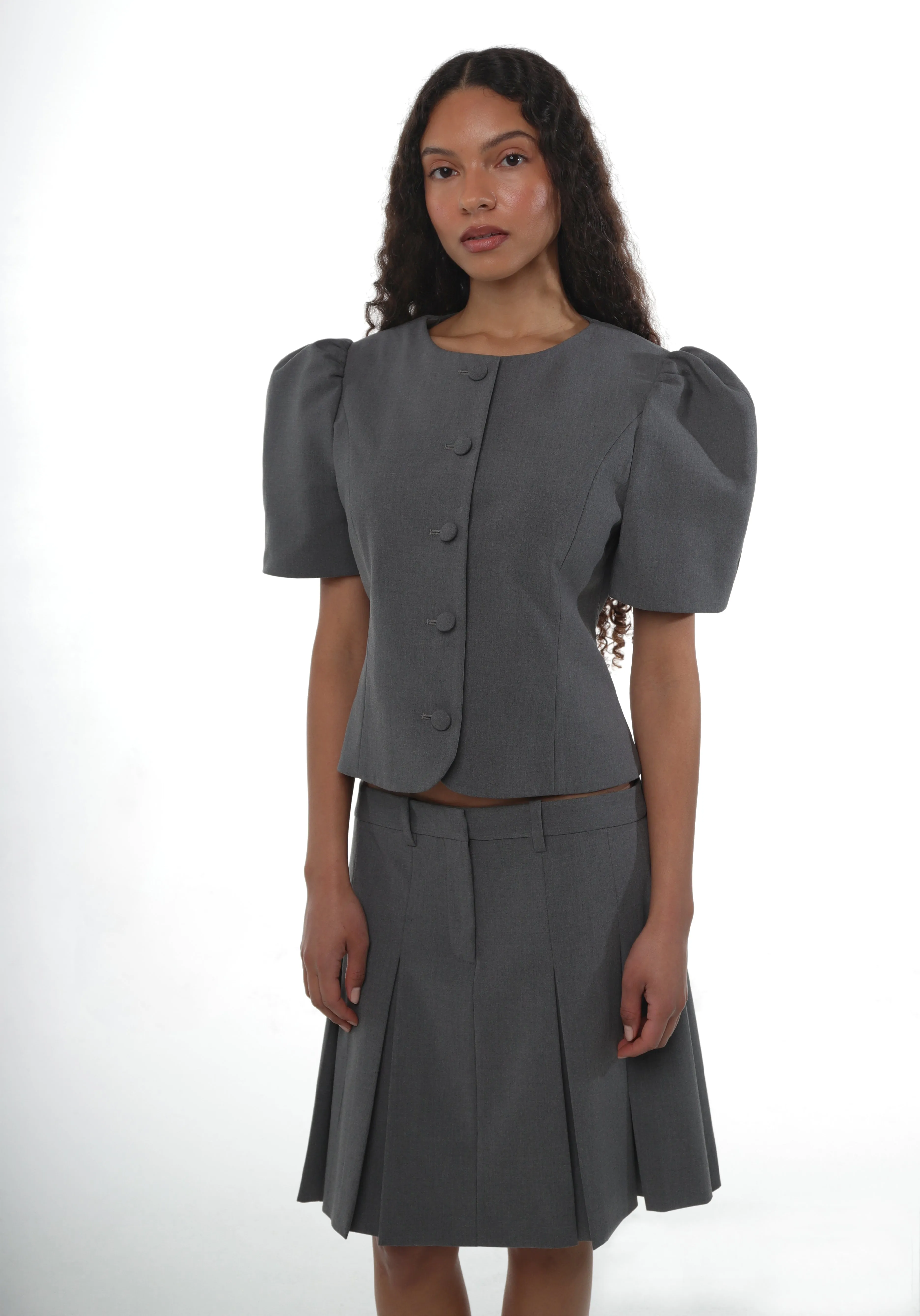 BONNY JACKET IN GREY sold by Sandy Liang product image thumbnail 4