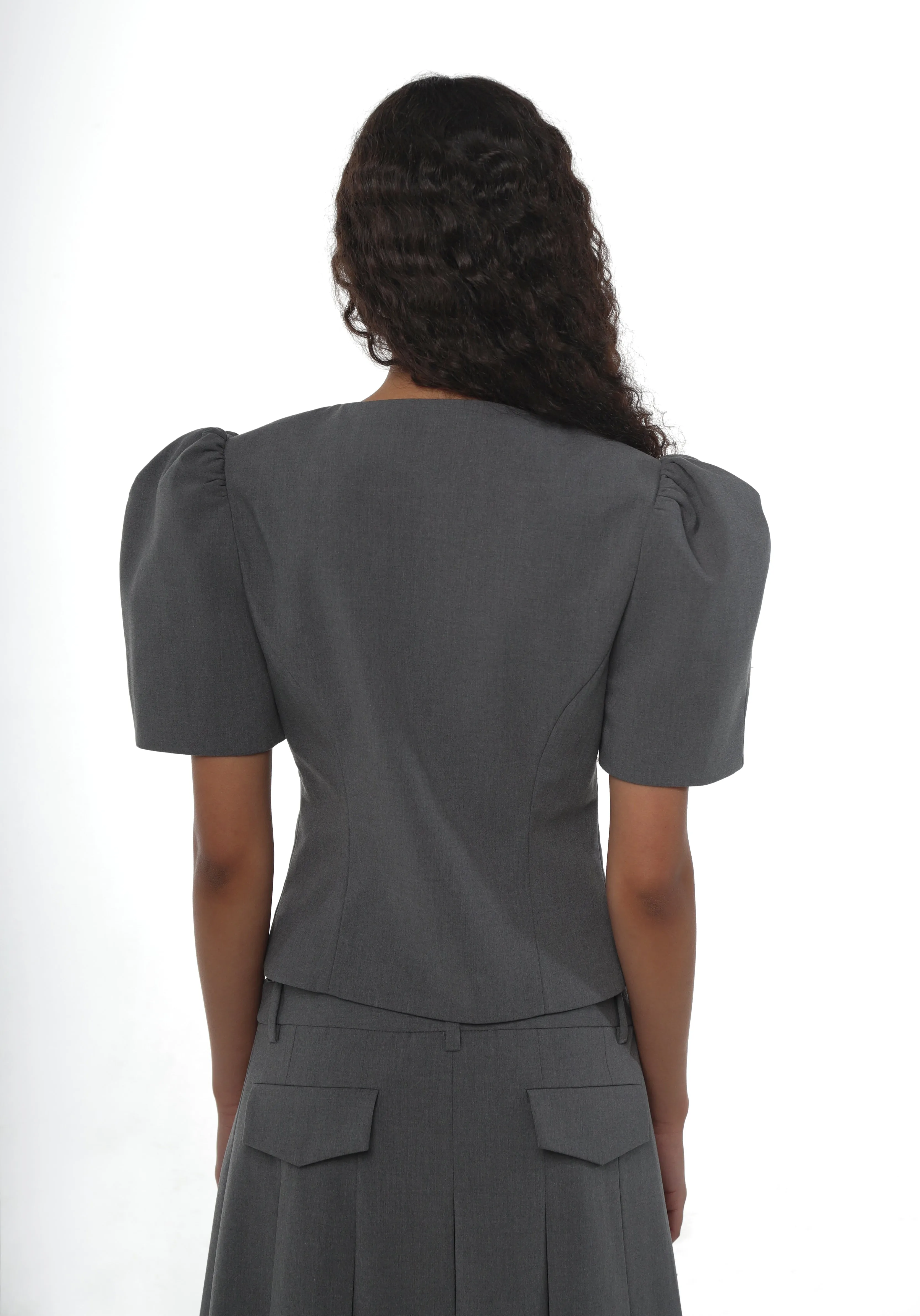 BONNY JACKET IN GREY sold by Sandy Liang product image thumbnail 3