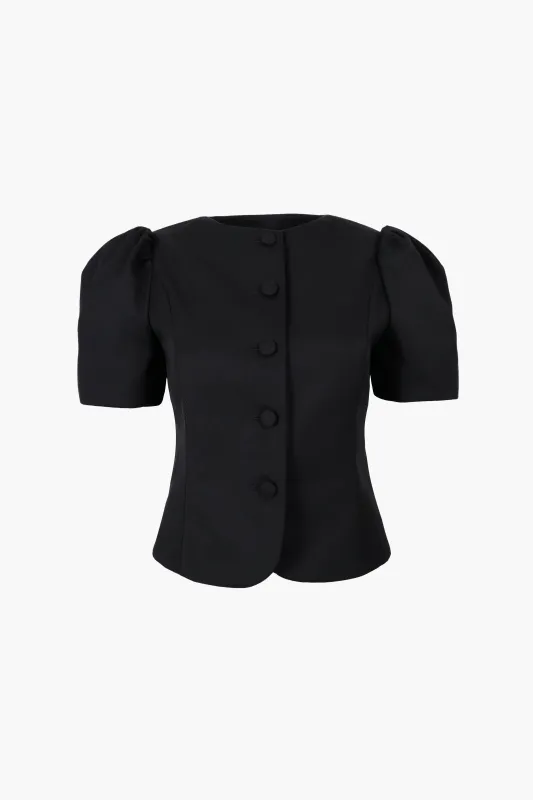 BONNY JACKET IN BLACK sold by Sandy Liang