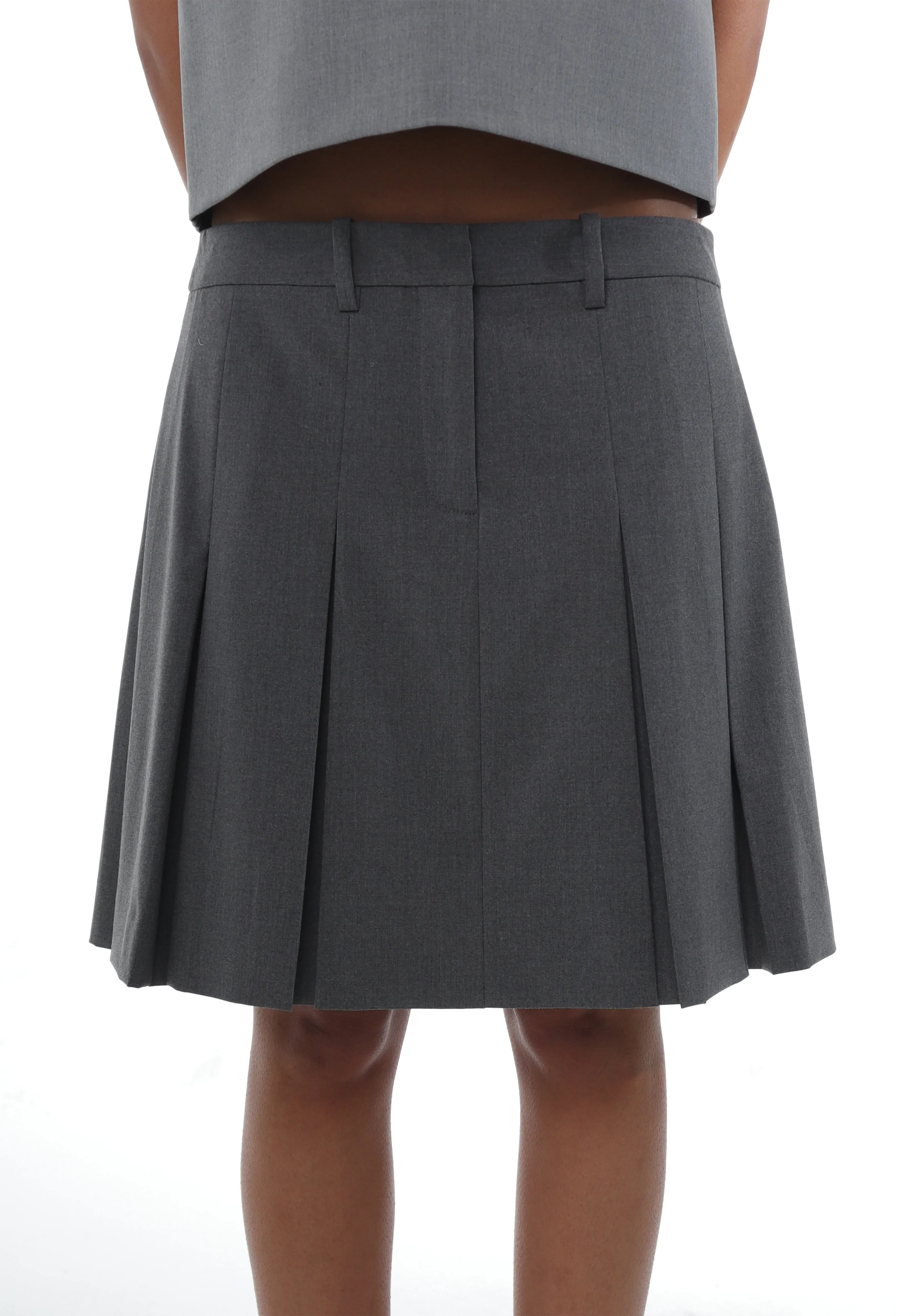 WREN SKIRT IN GREY sold by Sandy Liang product image thumbnail 4