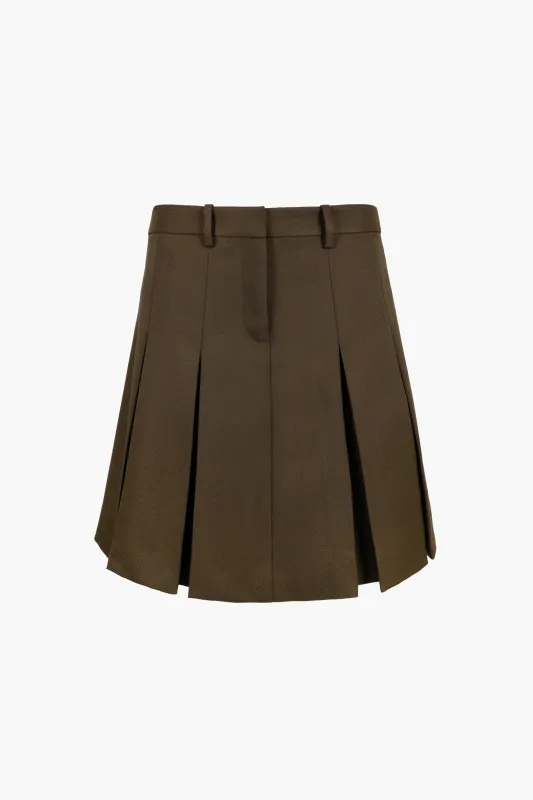WREN SKIRT IN OLIVE sold by Sandy Liang