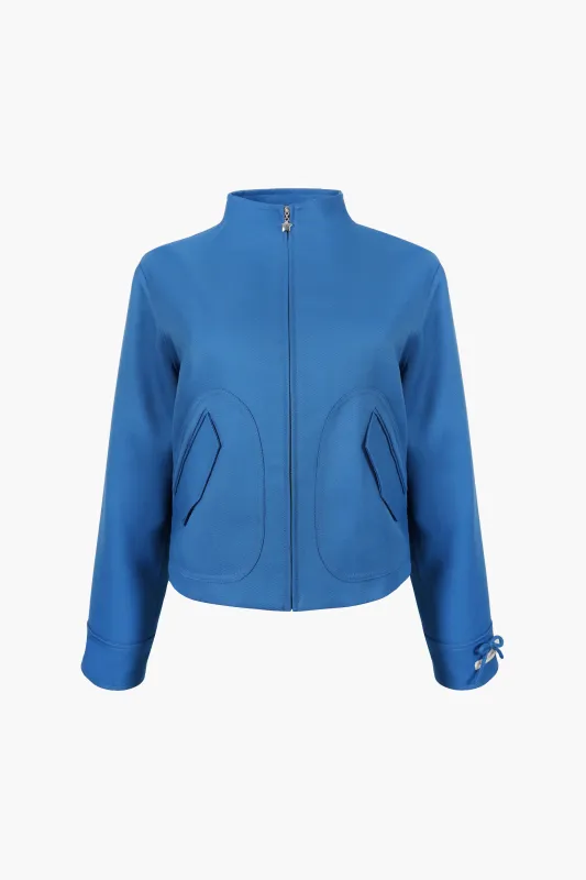 MIKU JACKET IN BLUE sold by Sandy Liang