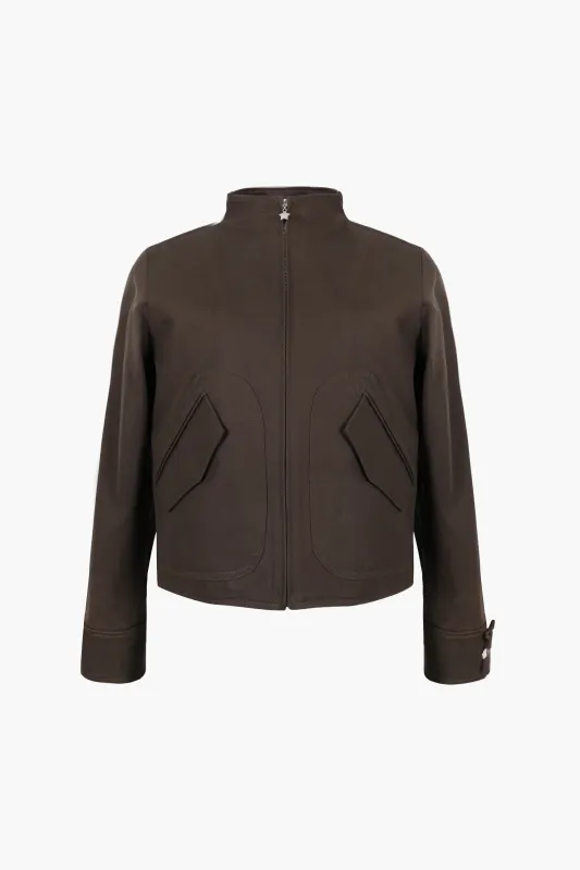 MIKU JACKET IN OLIVE sold by Sandy Liang