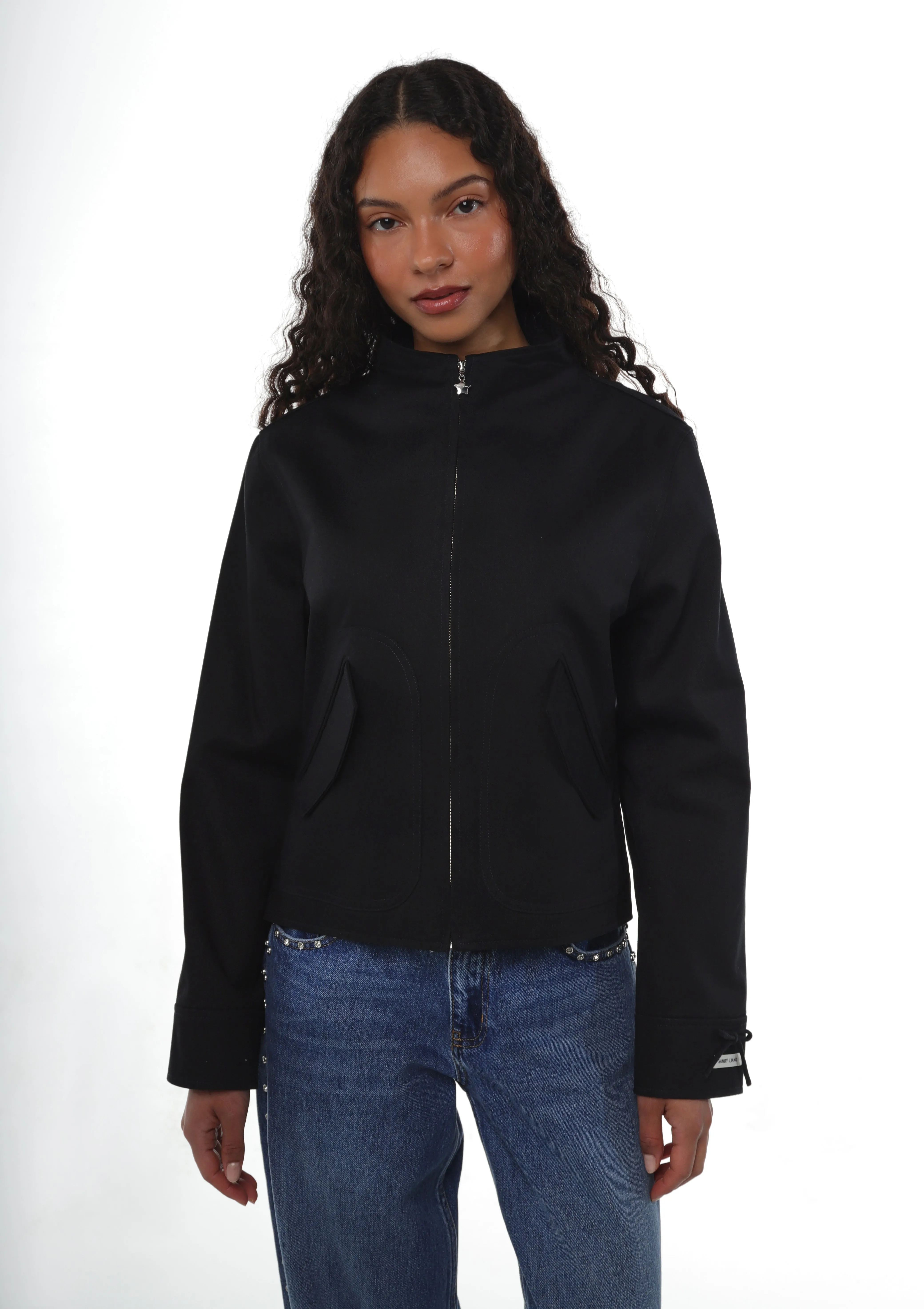 MIKU JACKET IN BLACK sold by Sandy Liang product image thumbnail 2