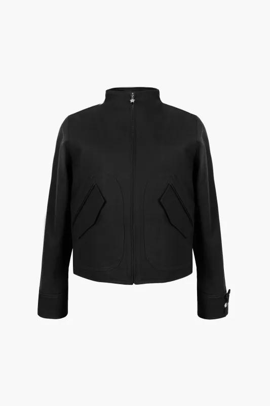 MIKU JACKET IN BLACK sold by Sandy Liang