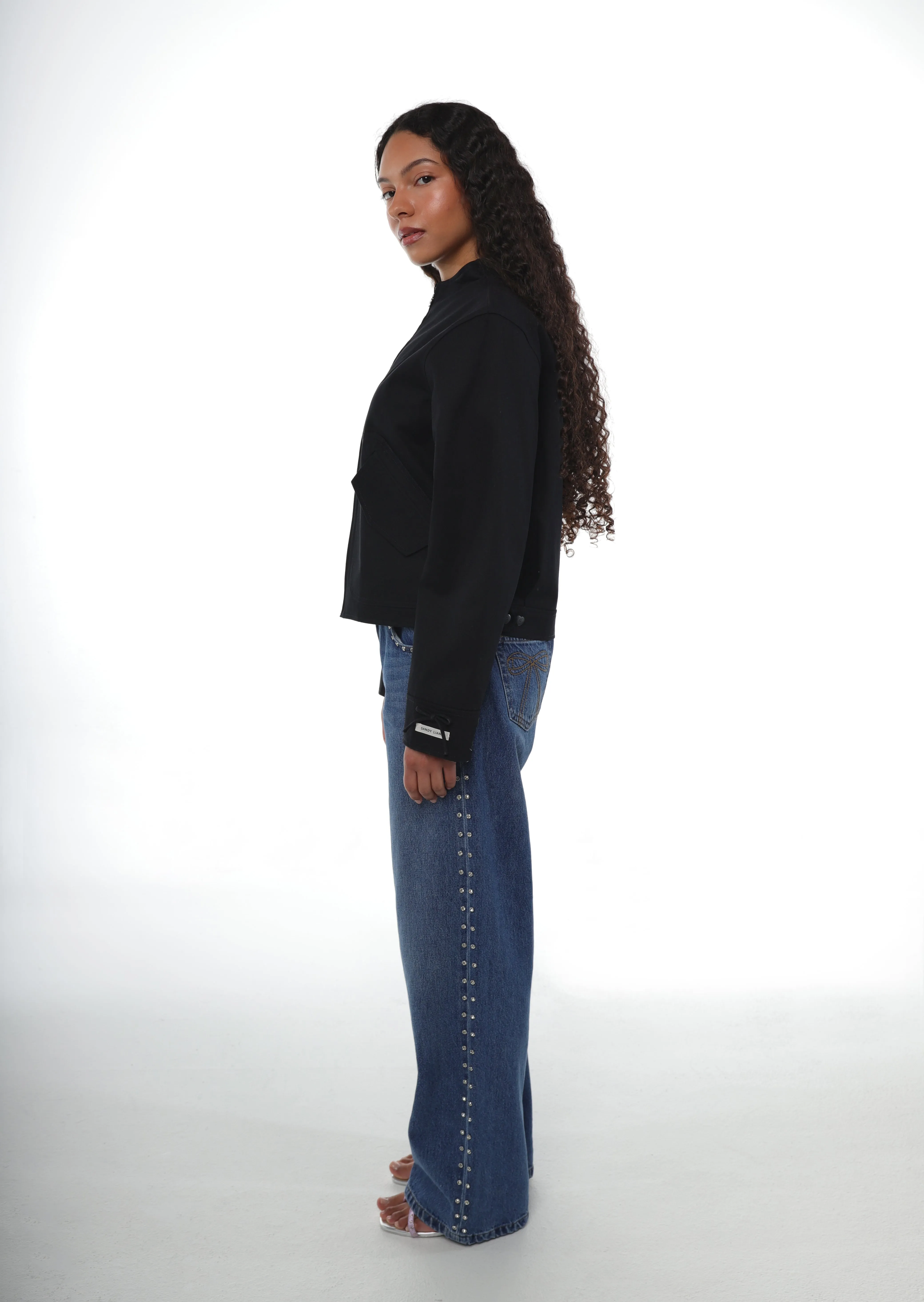 MIKU JACKET IN BLACK sold by Sandy Liang product image thumbnail 3