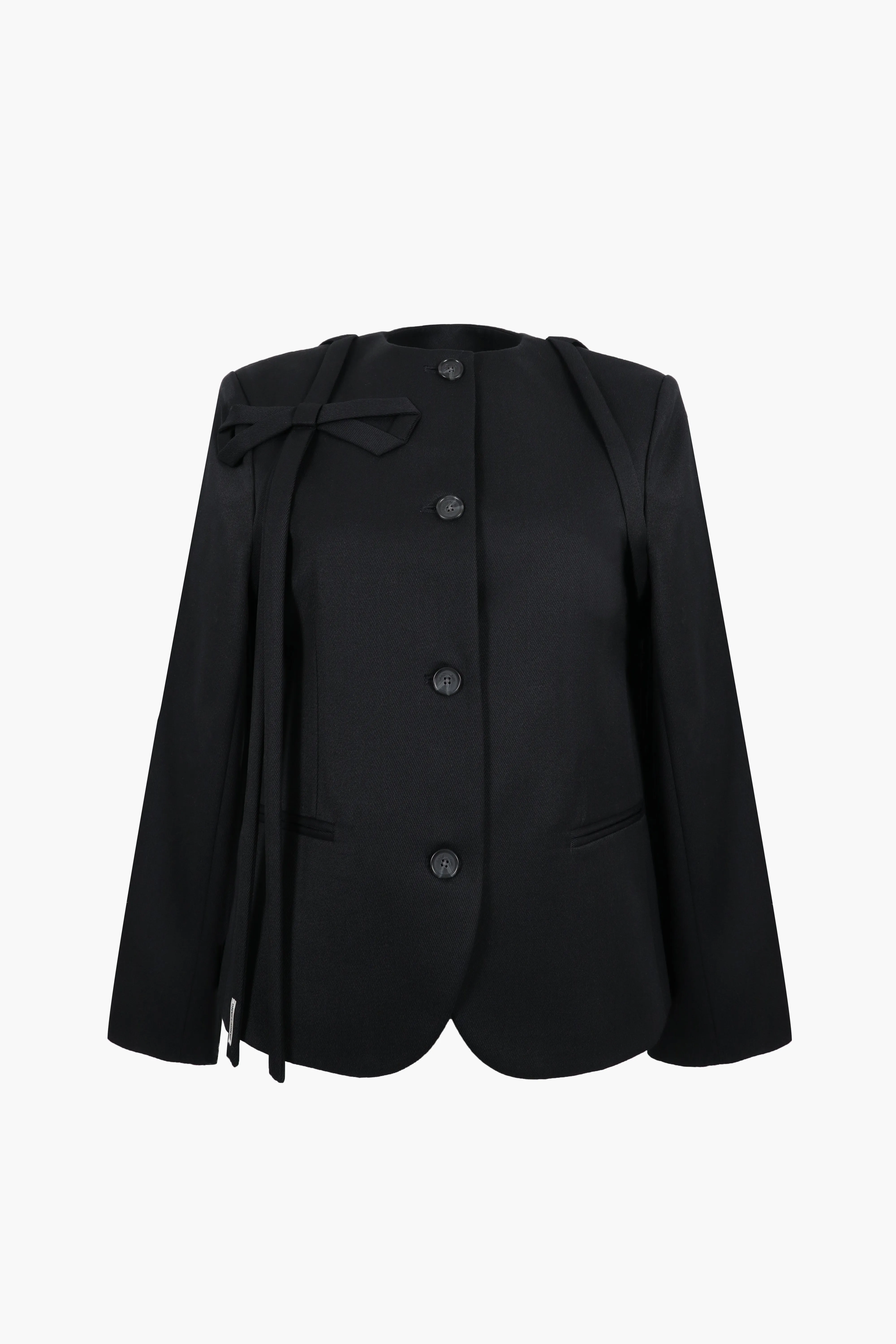 KALLO JACKET IN BLACK sold by Sandy Liang