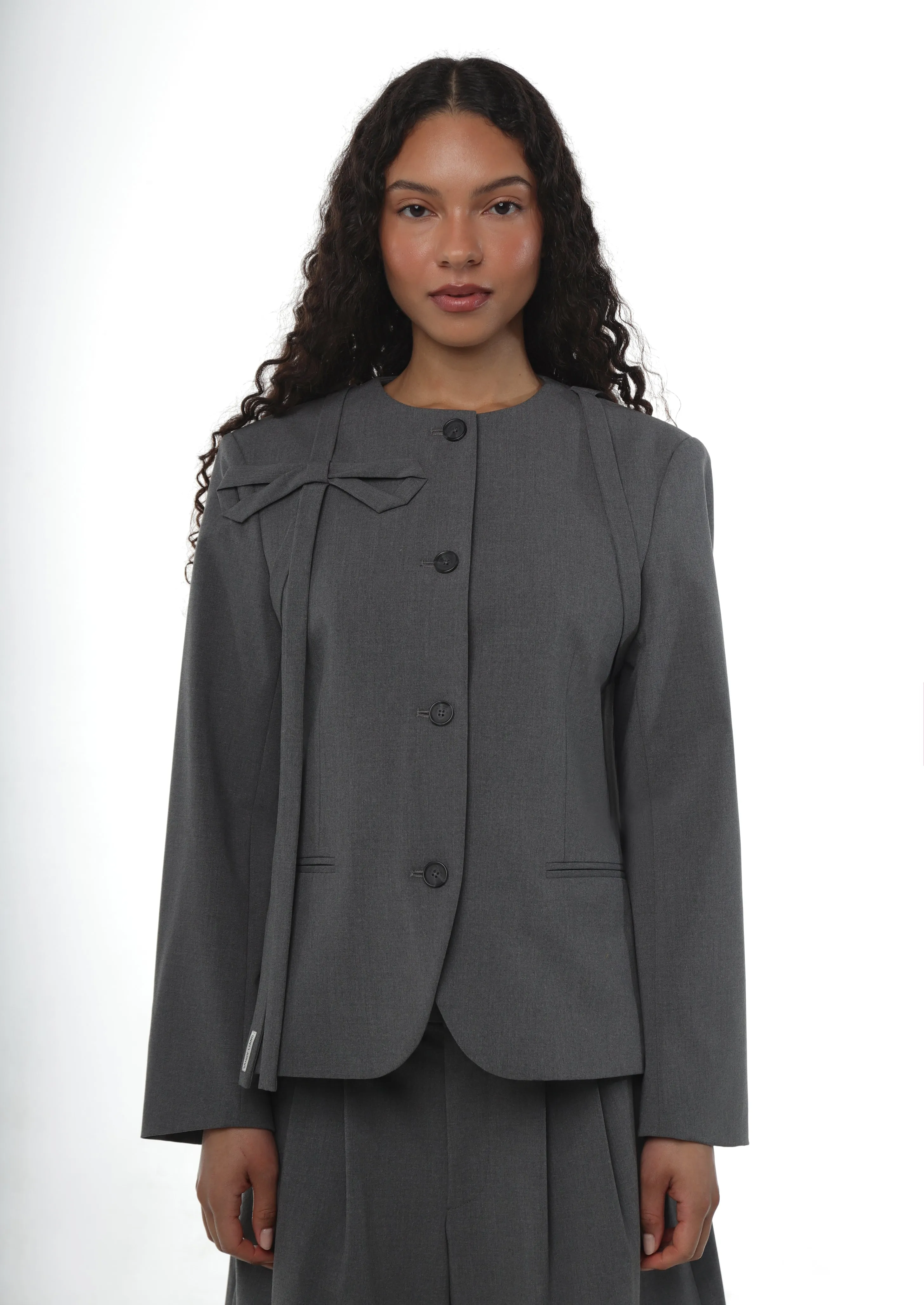KALLO JACKET IN GREY sold by Sandy Liang product image thumbnail 5