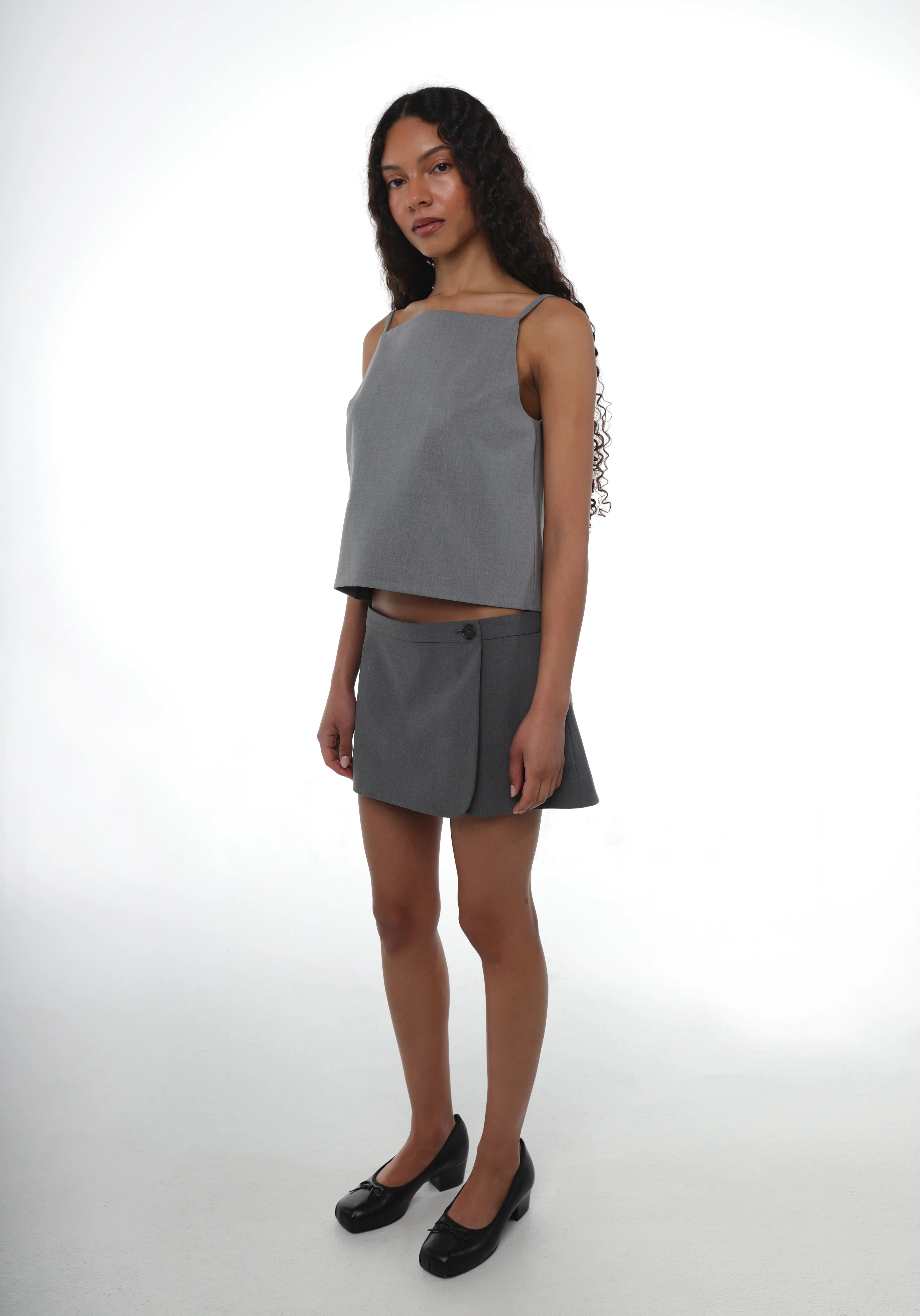 MUNCHIE SKORT IN GREY sold by Sandy Liang product image thumbnail 2