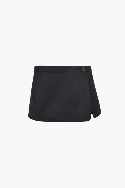 MUNCHIE SKORT IN BLACK sold by Sandy Liang