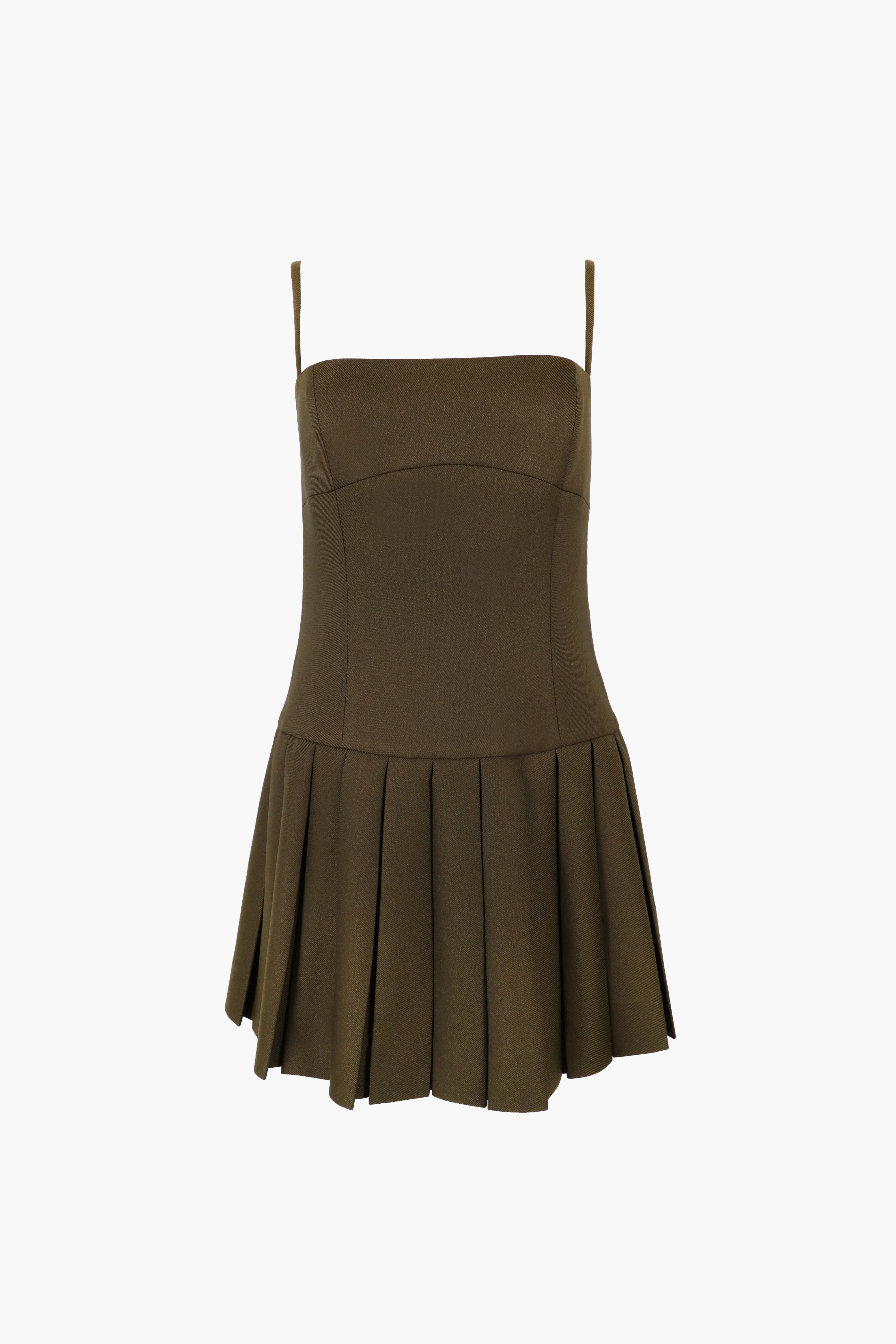 TOO DRESS IN OLIVE sold by Sandy Liang