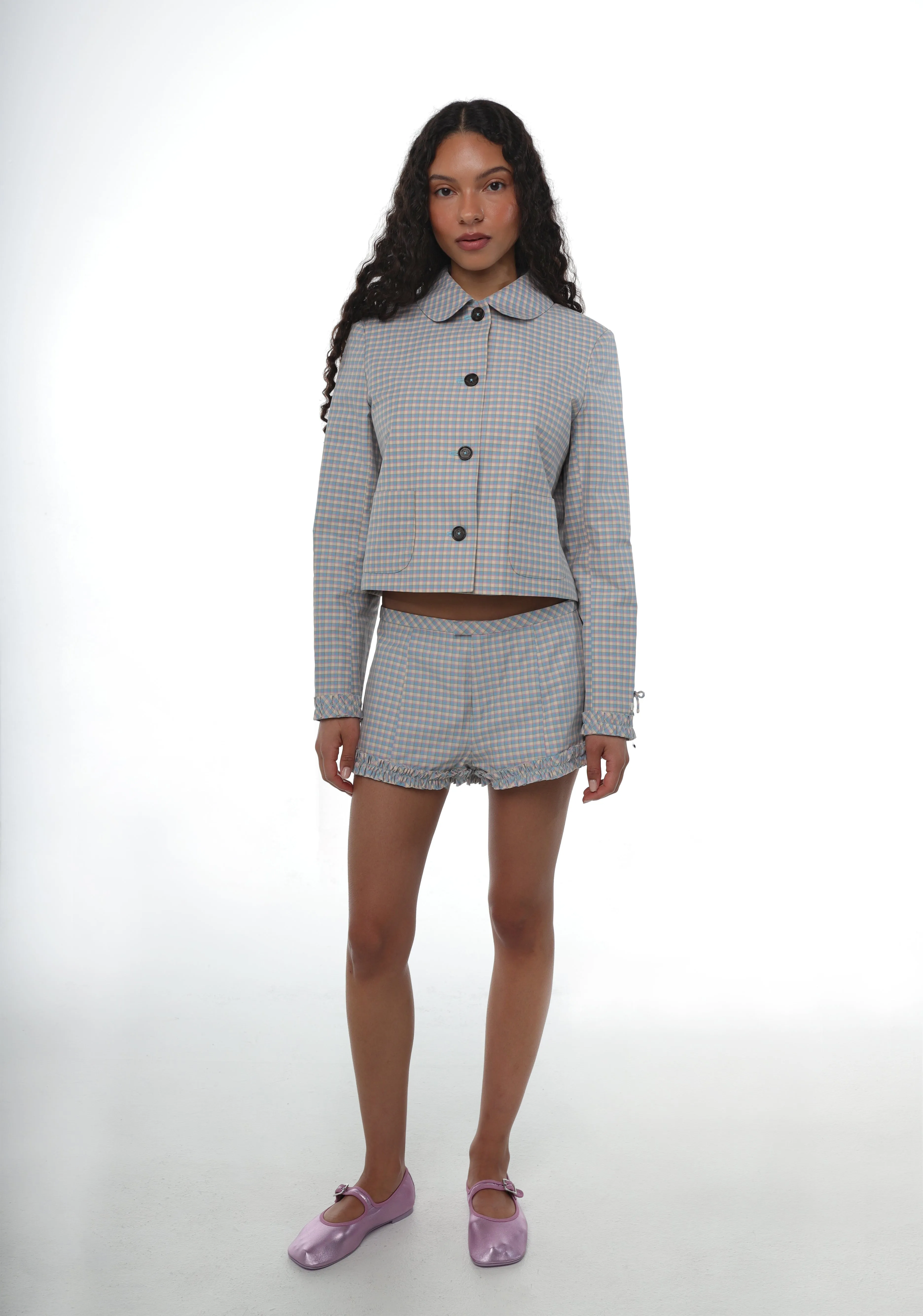 KARUBE JACKET IN PICNIC GINGHAM sold by Sandy Liang product image thumbnail 5