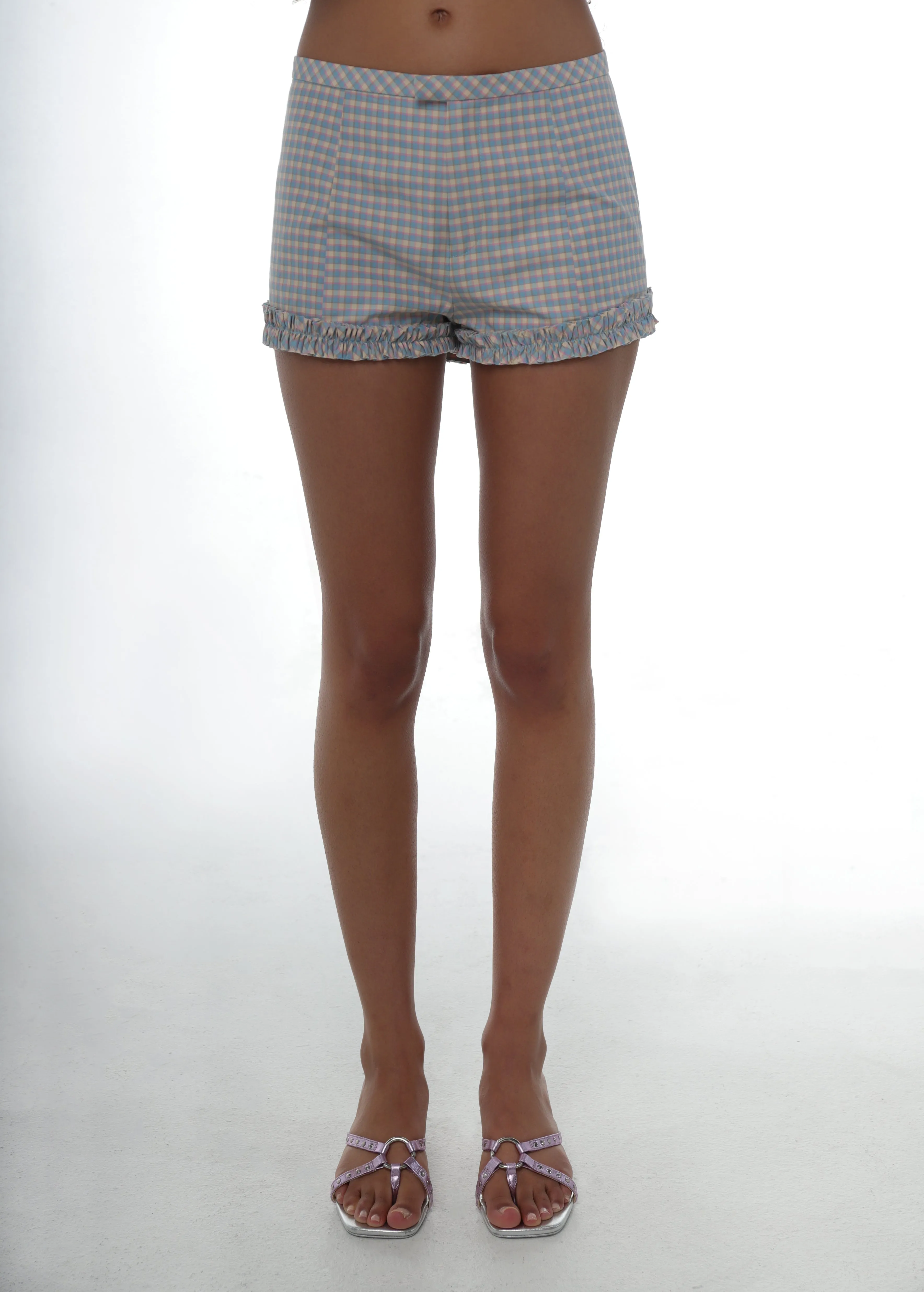 QUOKKA SHORTS IN PICNIC GINGHAM sold by Sandy Liang product image thumbnail 3