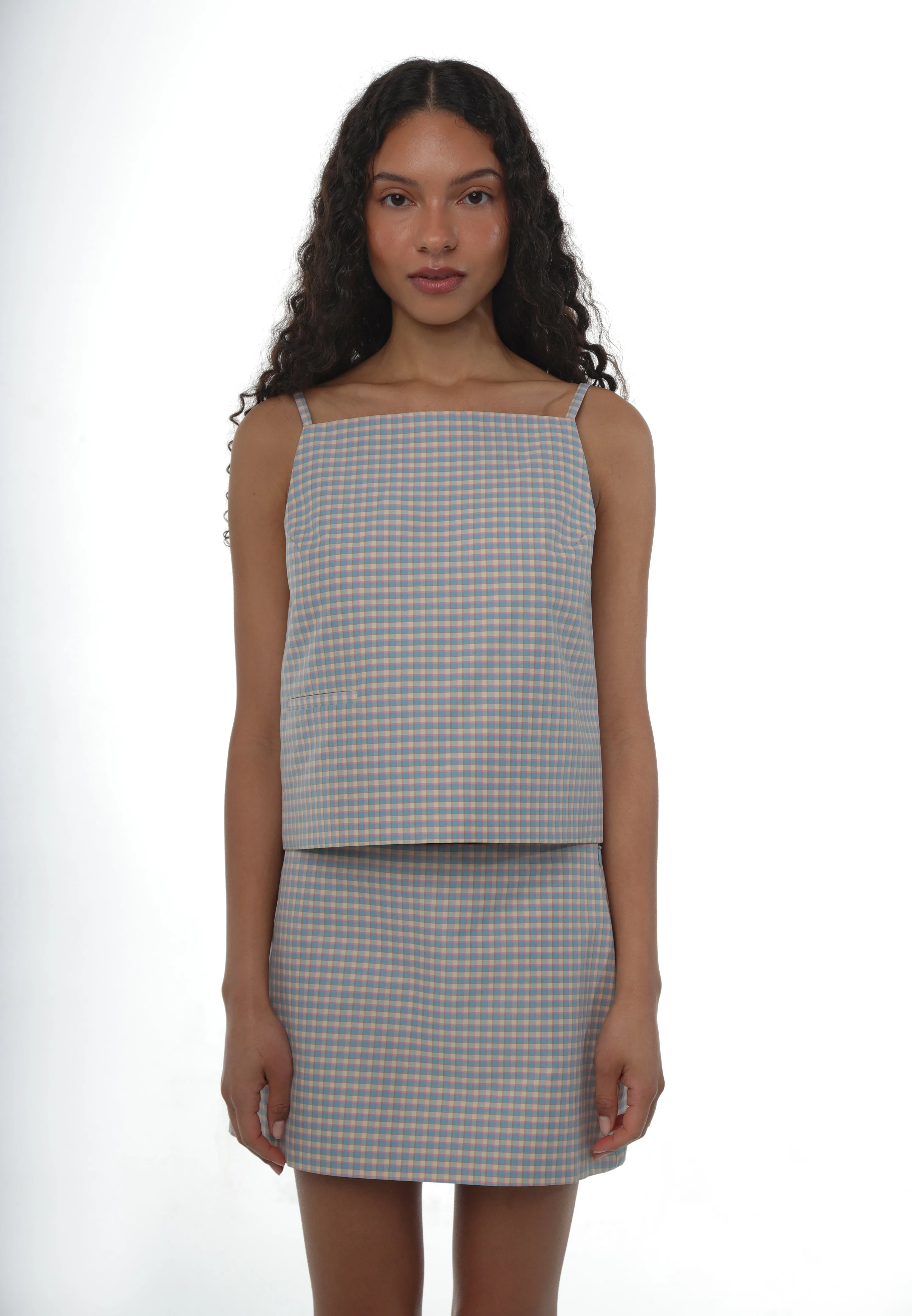CECILIA TOP IN PICNIC GINGHAM sold by Sandy Liang product image thumbnail 3