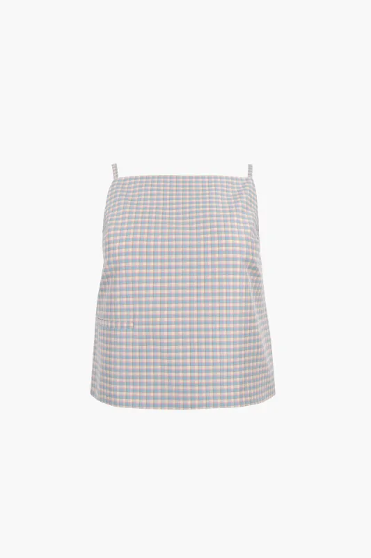 CECILIA TOP IN PICNIC GINGHAM made by Sandy Liang