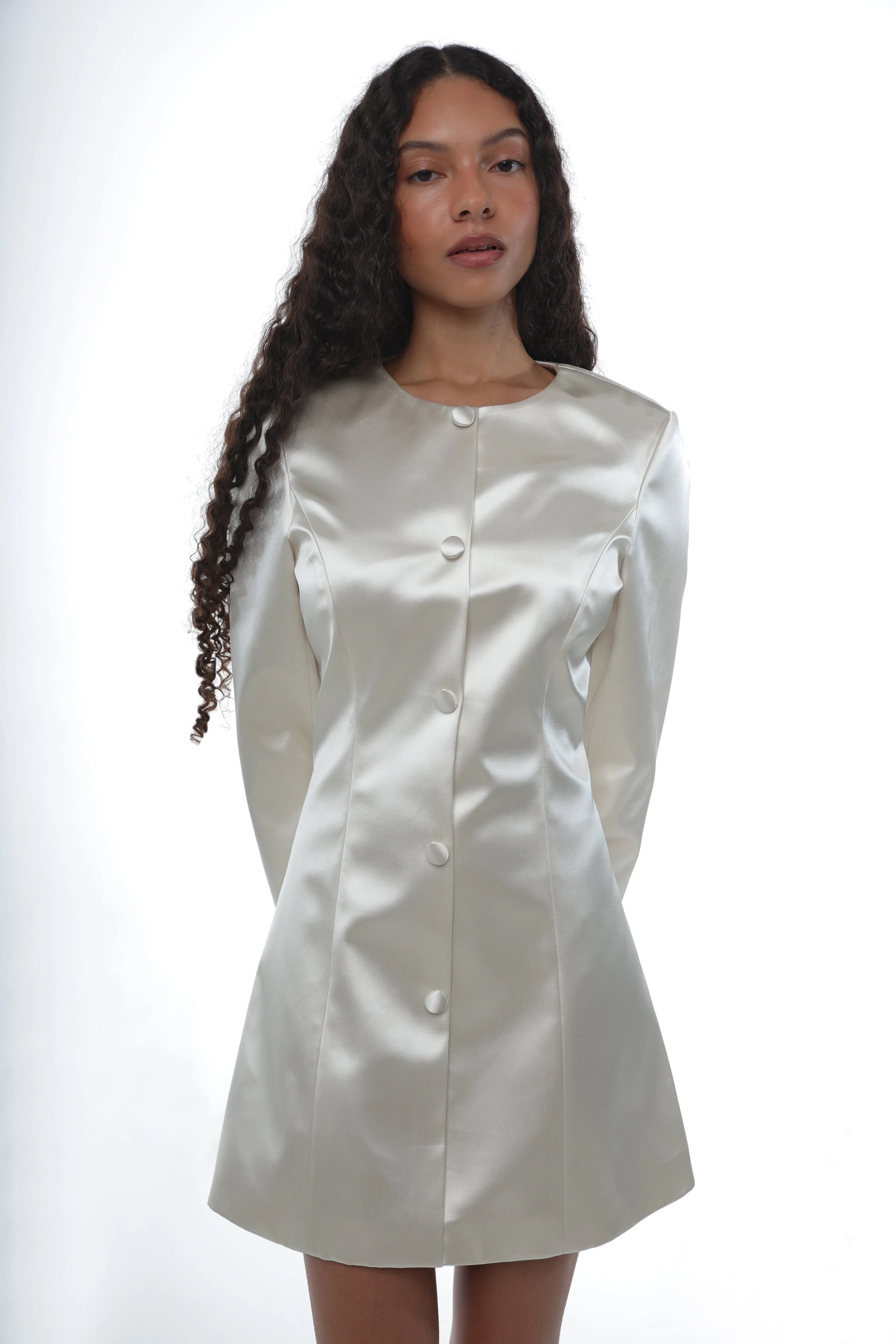 SWAN DRESS IN CHAMPAGNE sold by Sandy Liang product image thumbnail 2