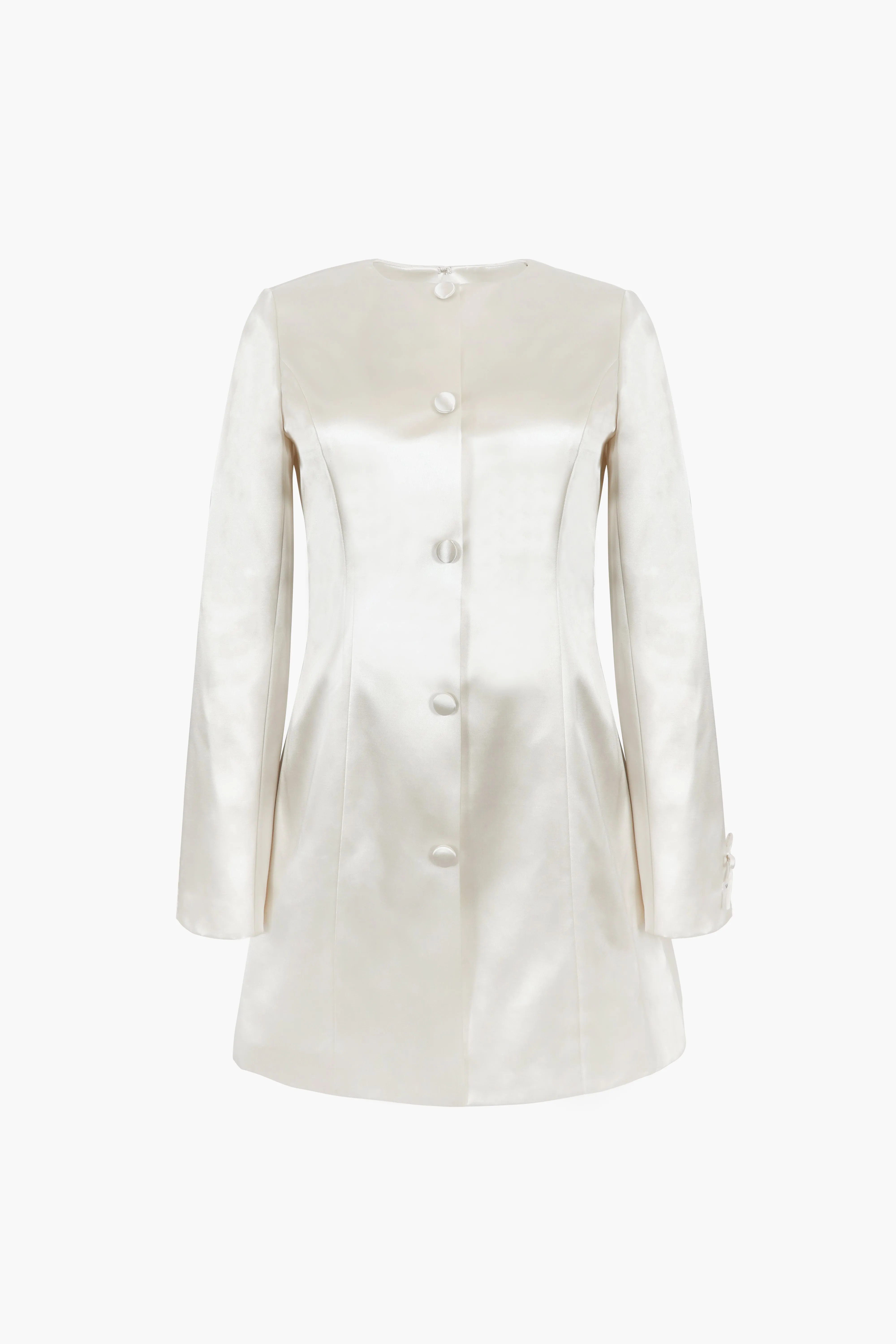 SWAN DRESS IN CHAMPAGNE sold by Sandy Liang