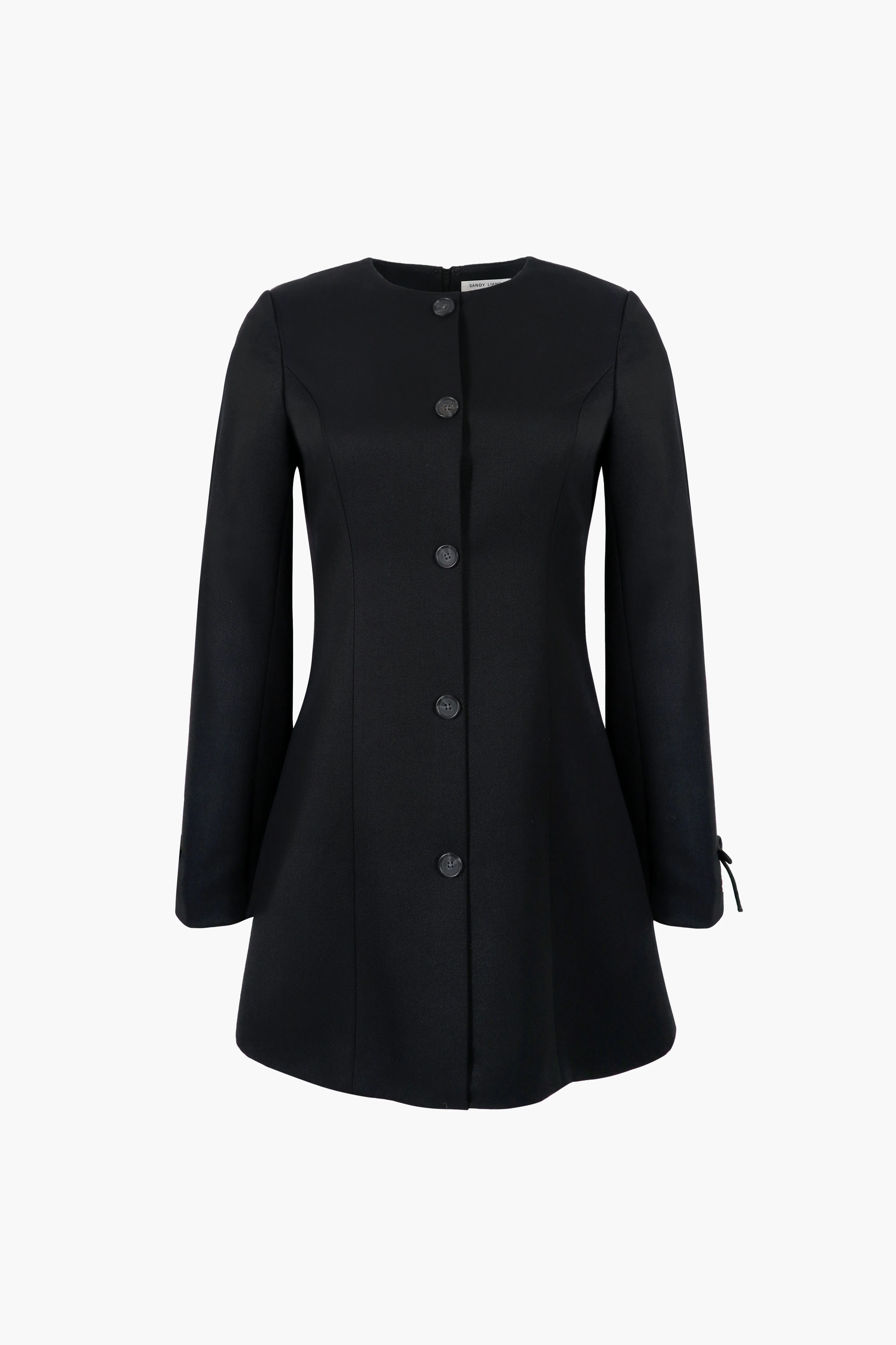 SWAN DRESS IN BLACK sold by Sandy Liang