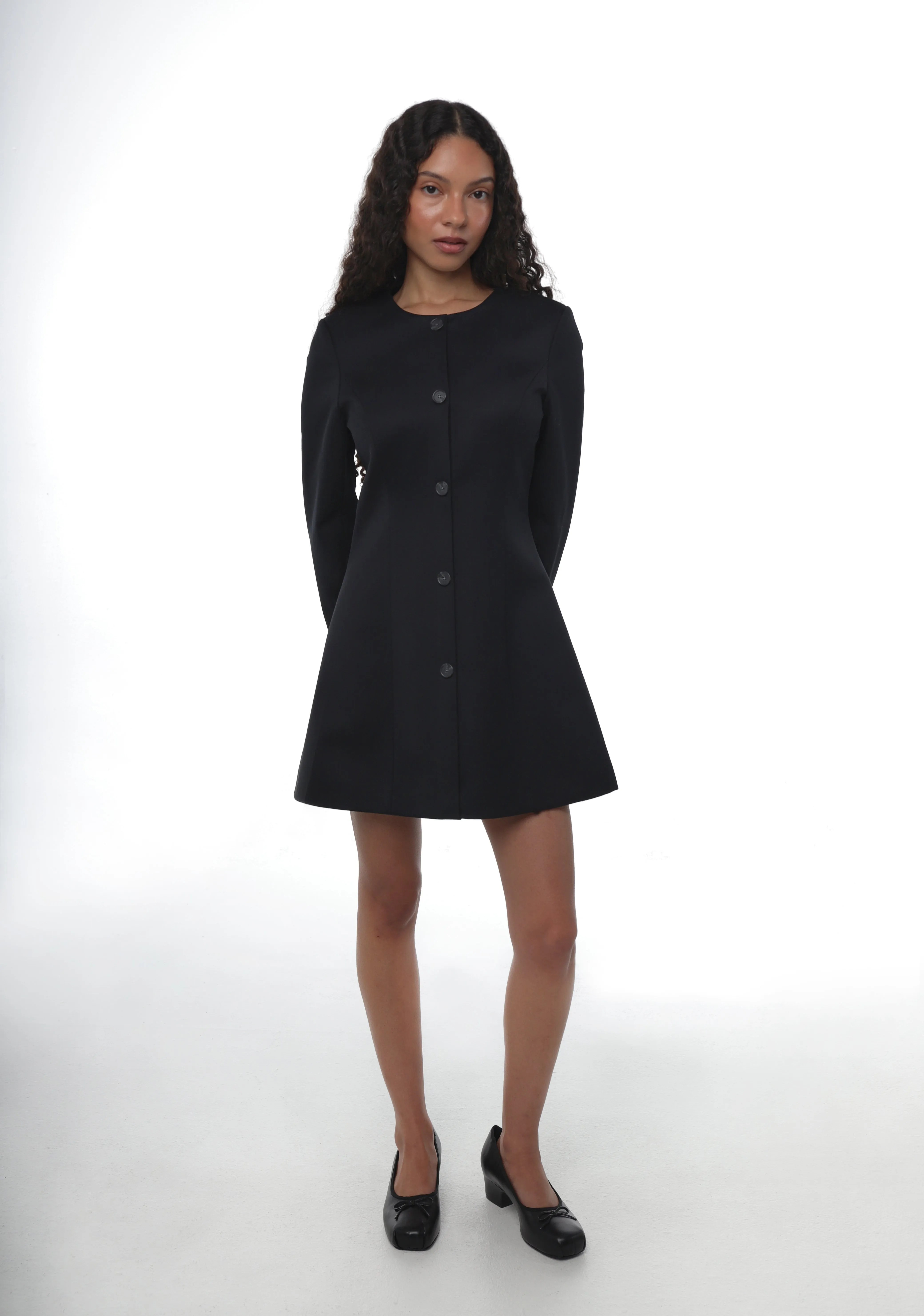 SWAN DRESS IN BLACK sold by Sandy Liang product image thumbnail 2
