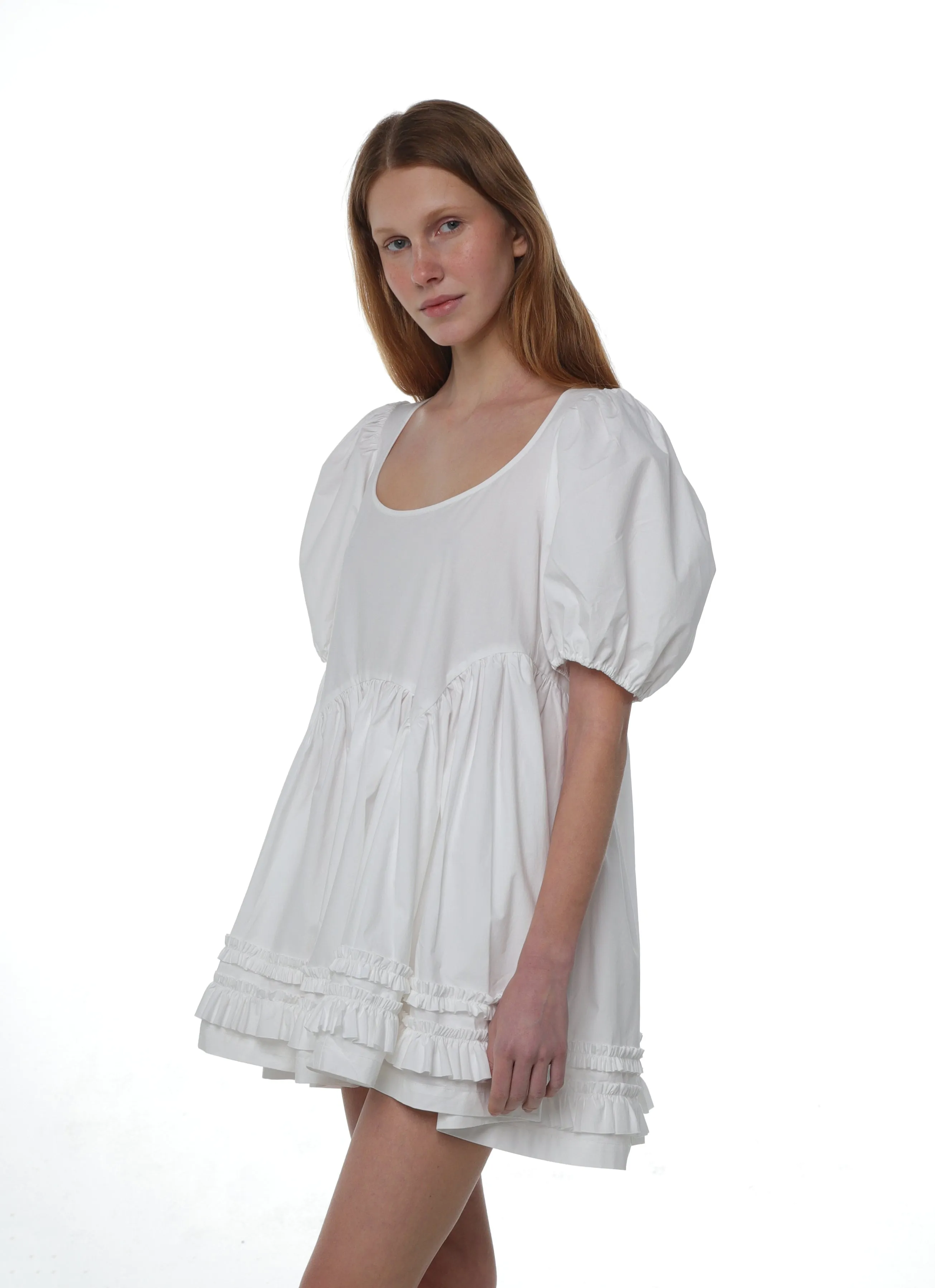 KEWPIE DRESS IN WHITE sold by Sandy Liang product image thumbnail 4