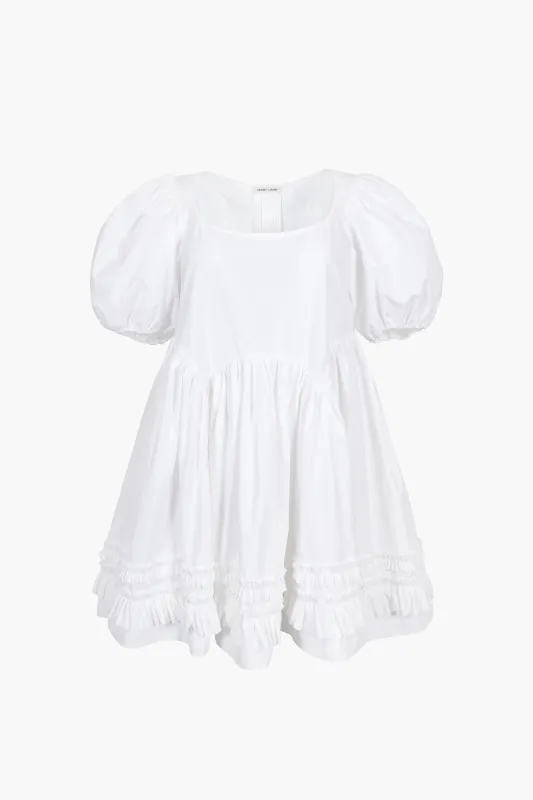 KEWPIE DRESS IN WHITE sold by Sandy Liang