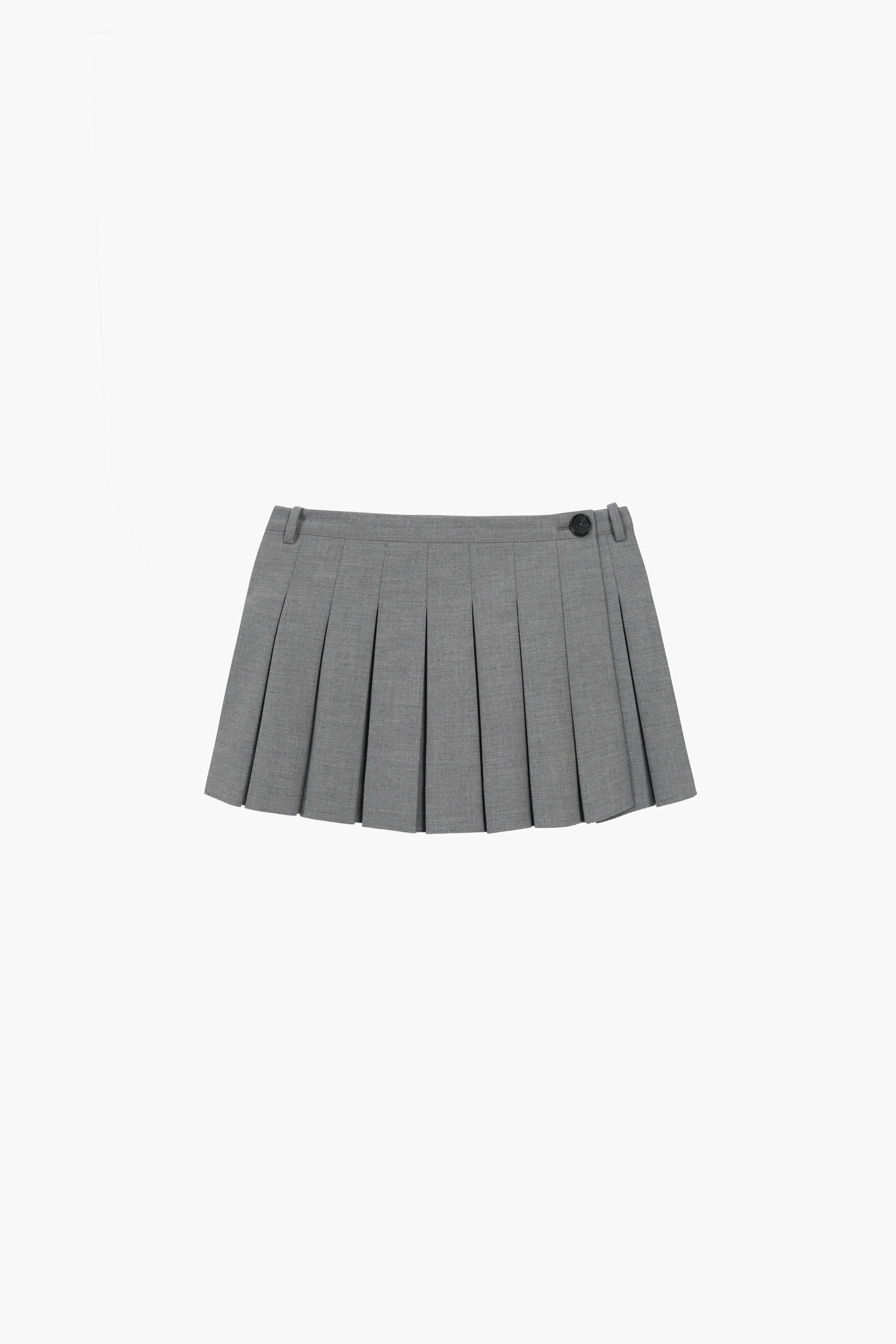 BUNNY SKORT IN HEATHER GREY sold by Sandy Liang