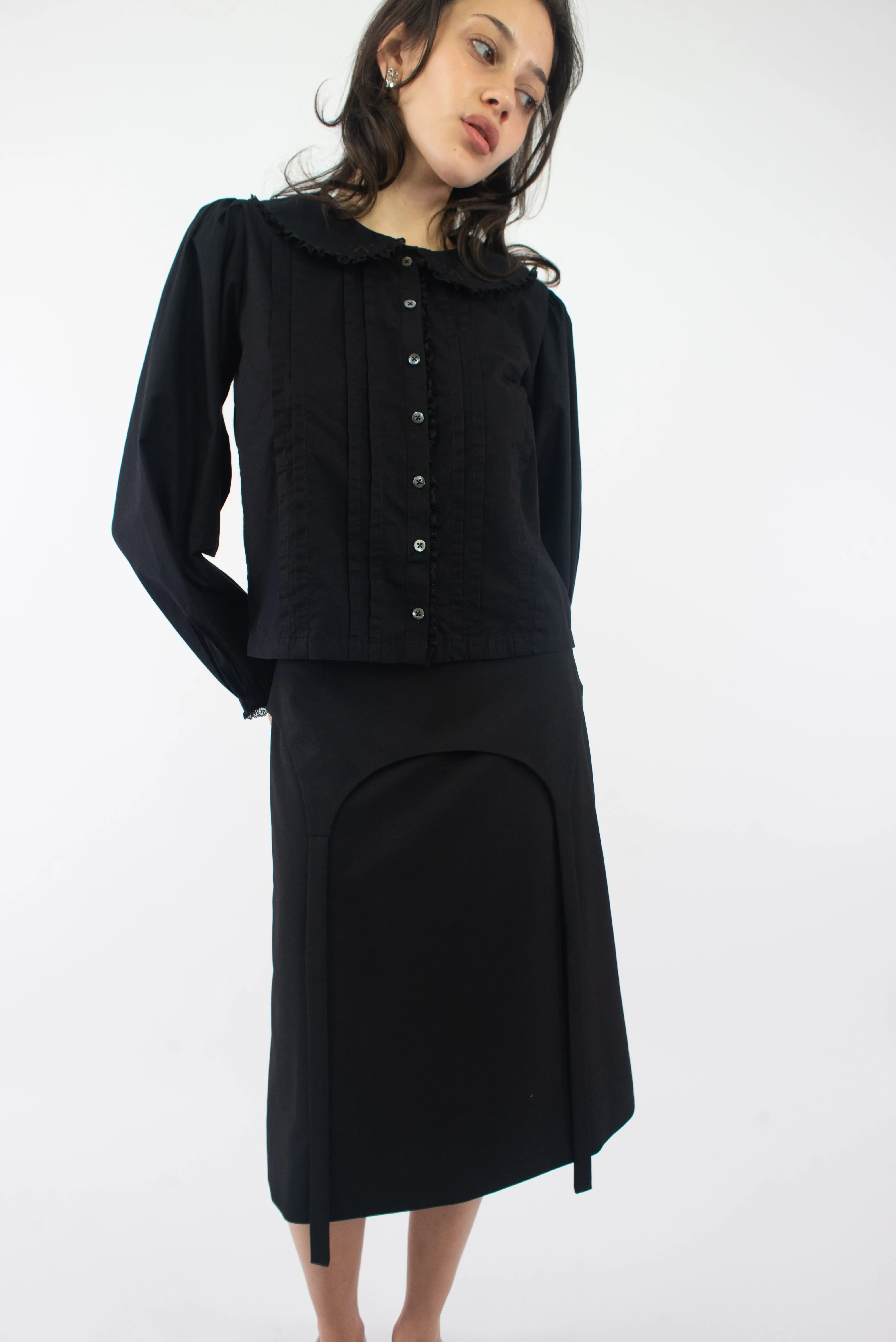 GROVE TOP IN BLACK sold by Sandy Liang product image thumbnail 2
