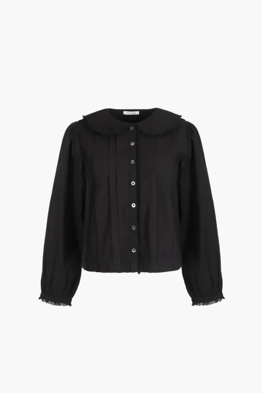 GROVE TOP IN BLACK sold by Sandy Liang