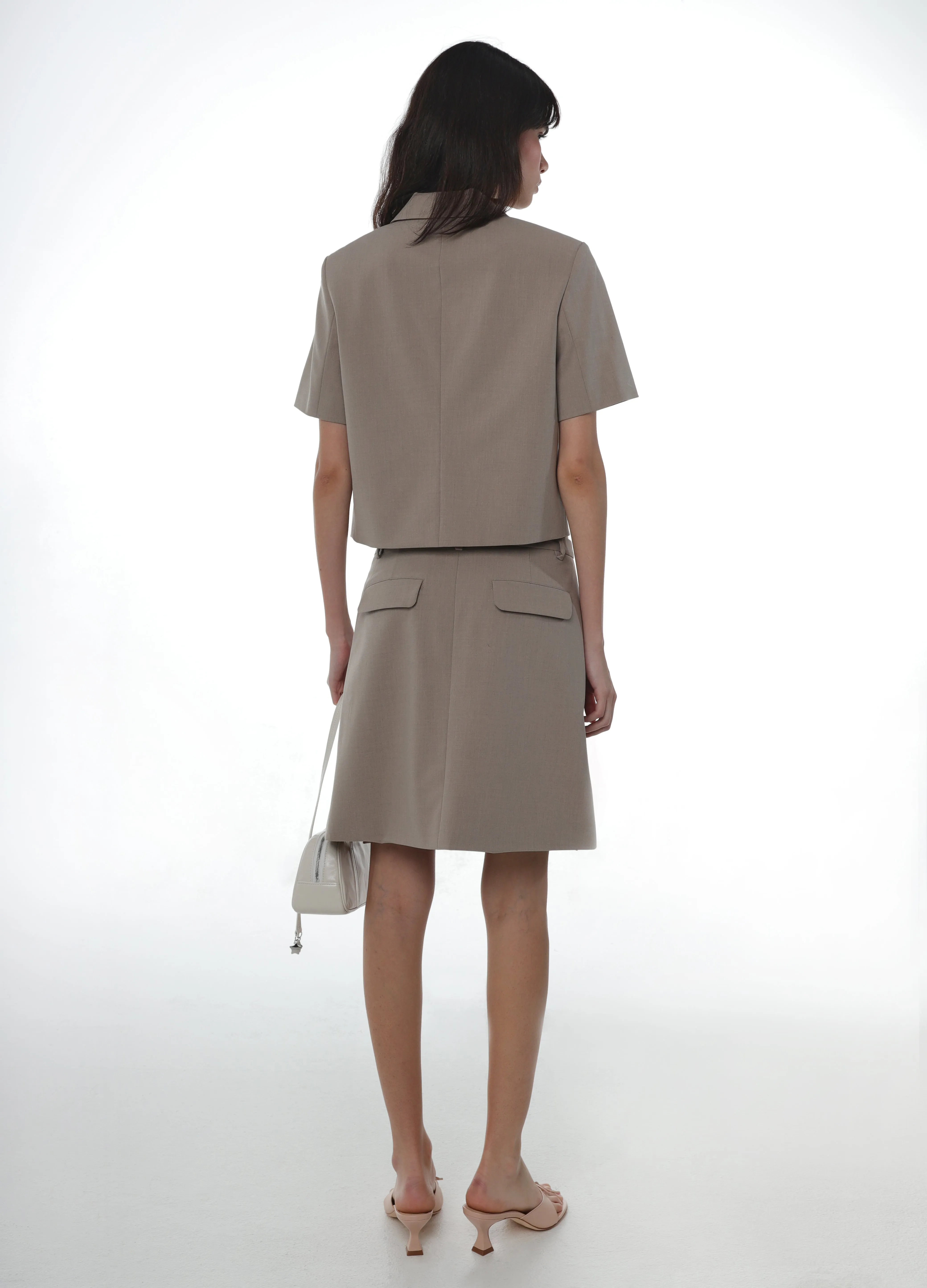JEANNIE SKIRT IN TAUPE sold by Sandy Liang product image thumbnail 3