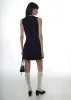 MILLIE DRESS IN NAVY sold by Sandy Liang