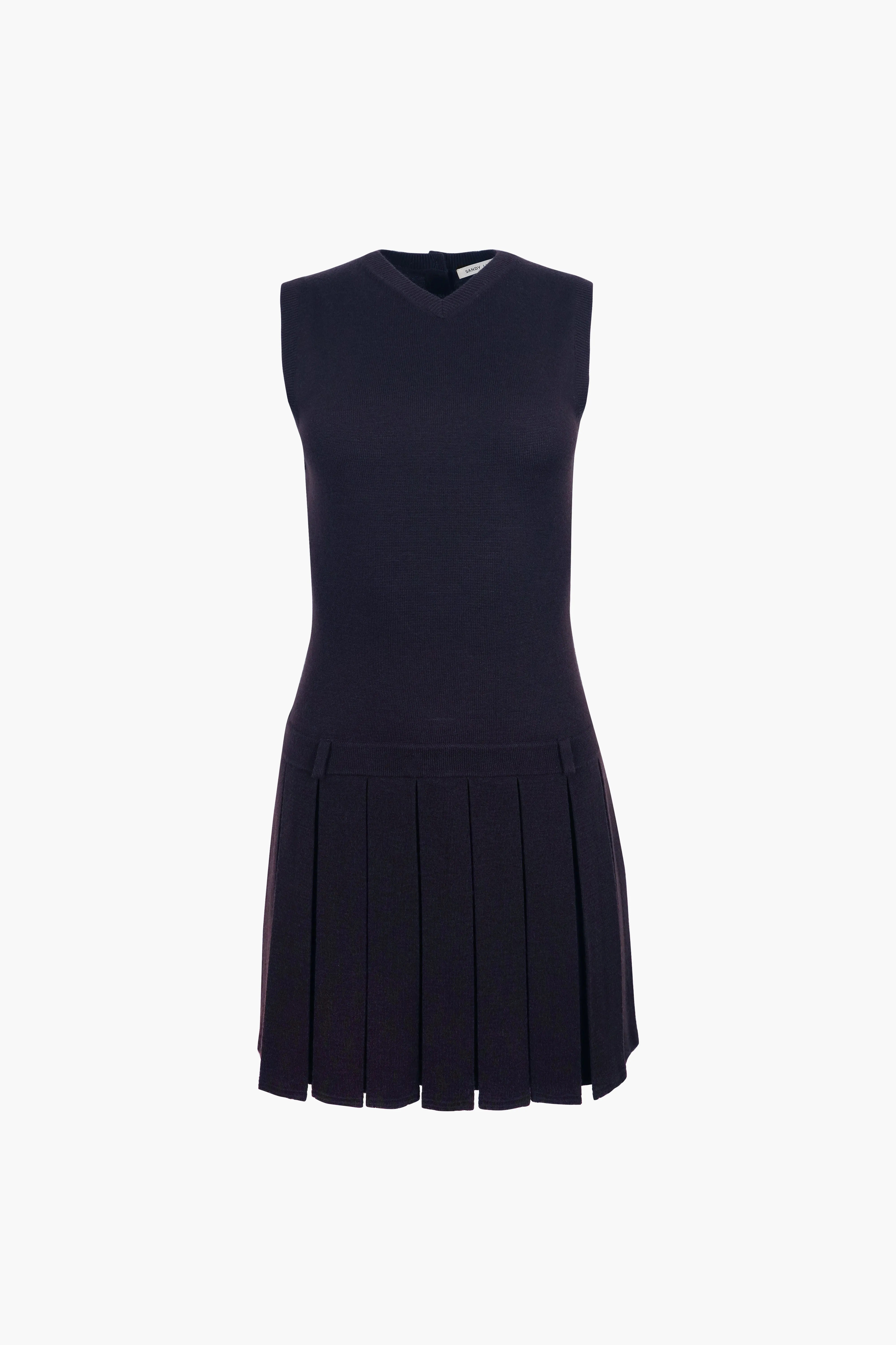 MILLIE DRESS IN NAVY sold by Sandy Liang