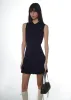 MILLIE DRESS IN NAVY sold by Sandy Liang