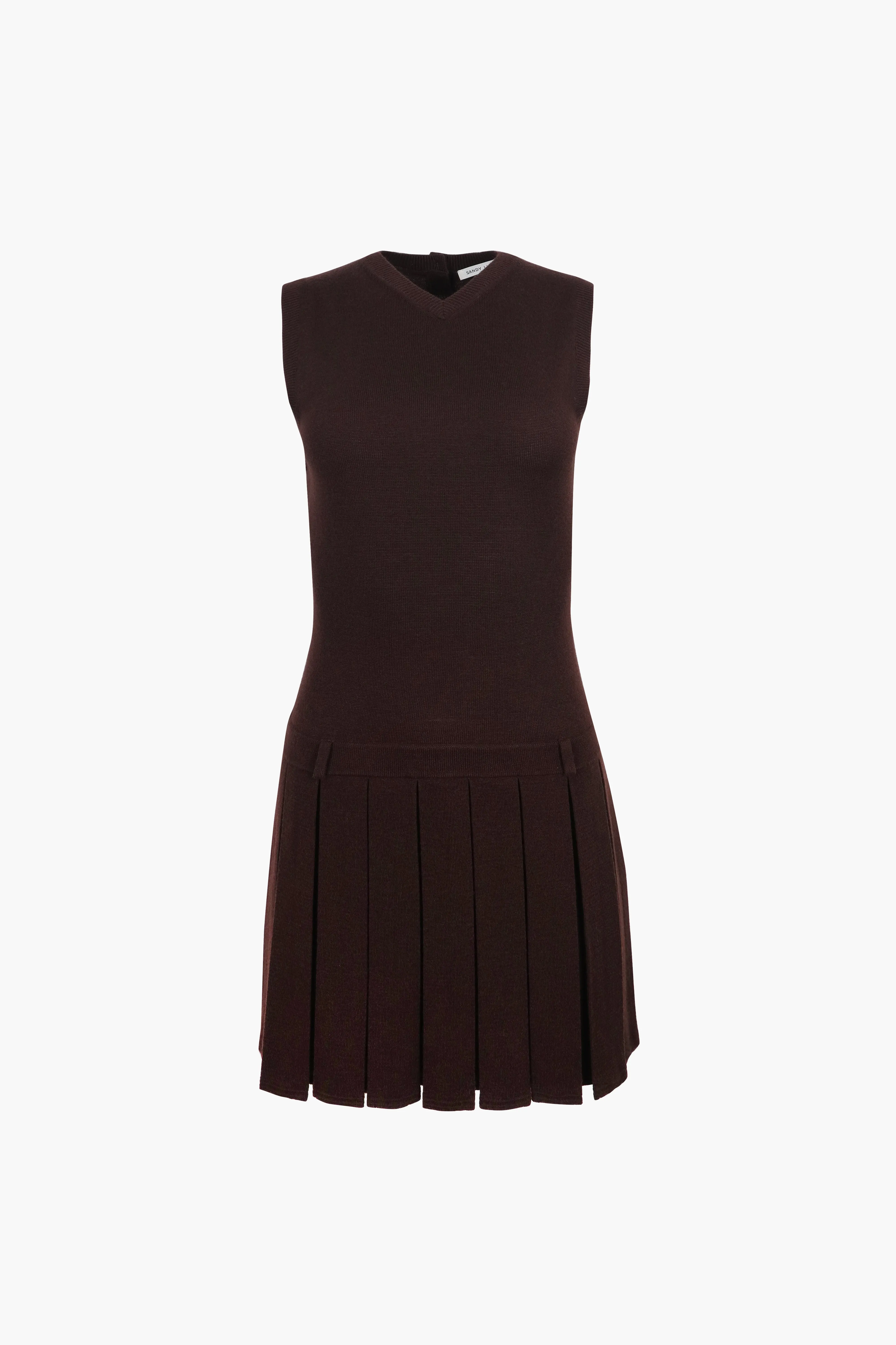 MILLIE DRESS IN BROWN sold by Sandy Liang