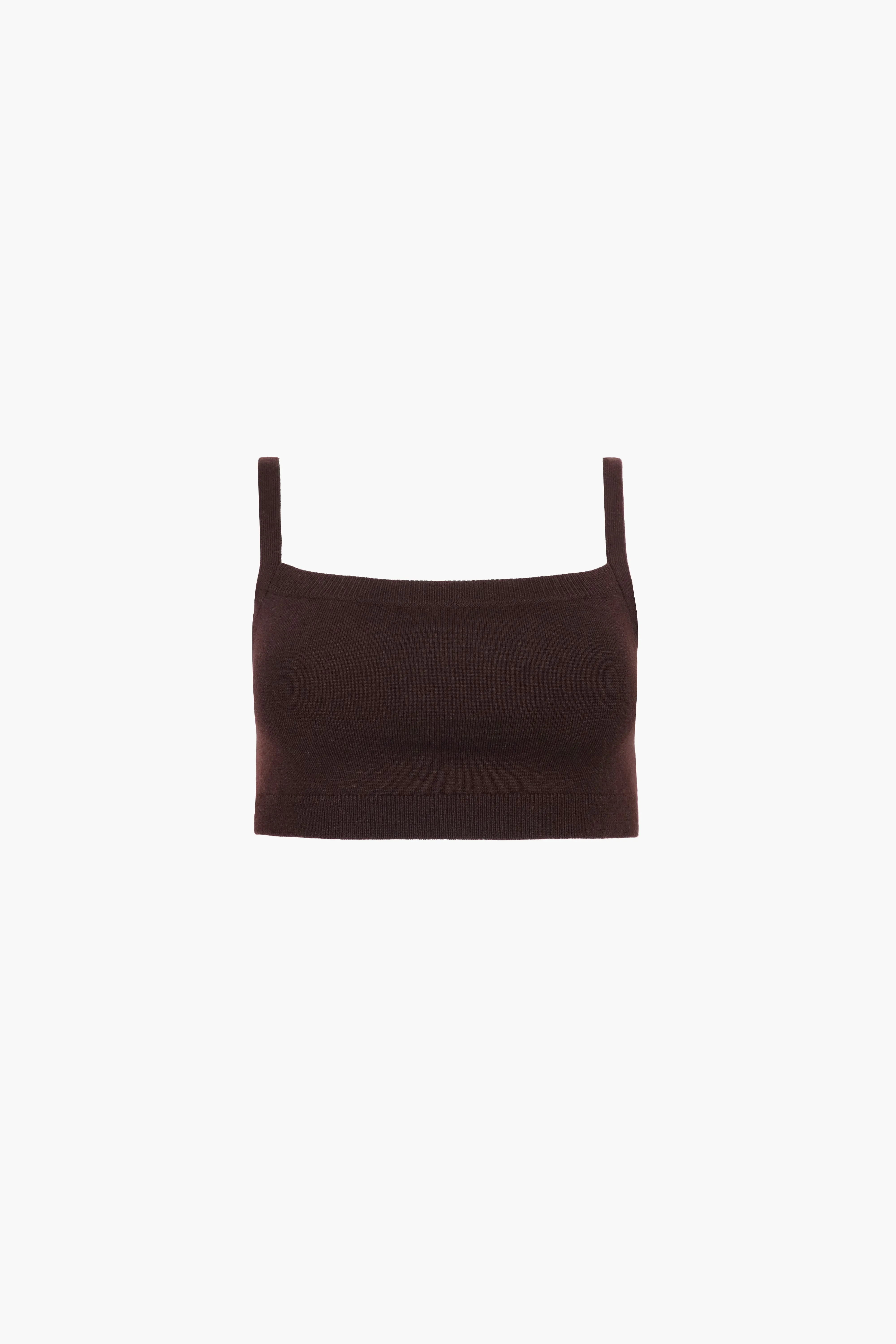 JEEP BRALETTE IN BROWN sold by Sandy Liang