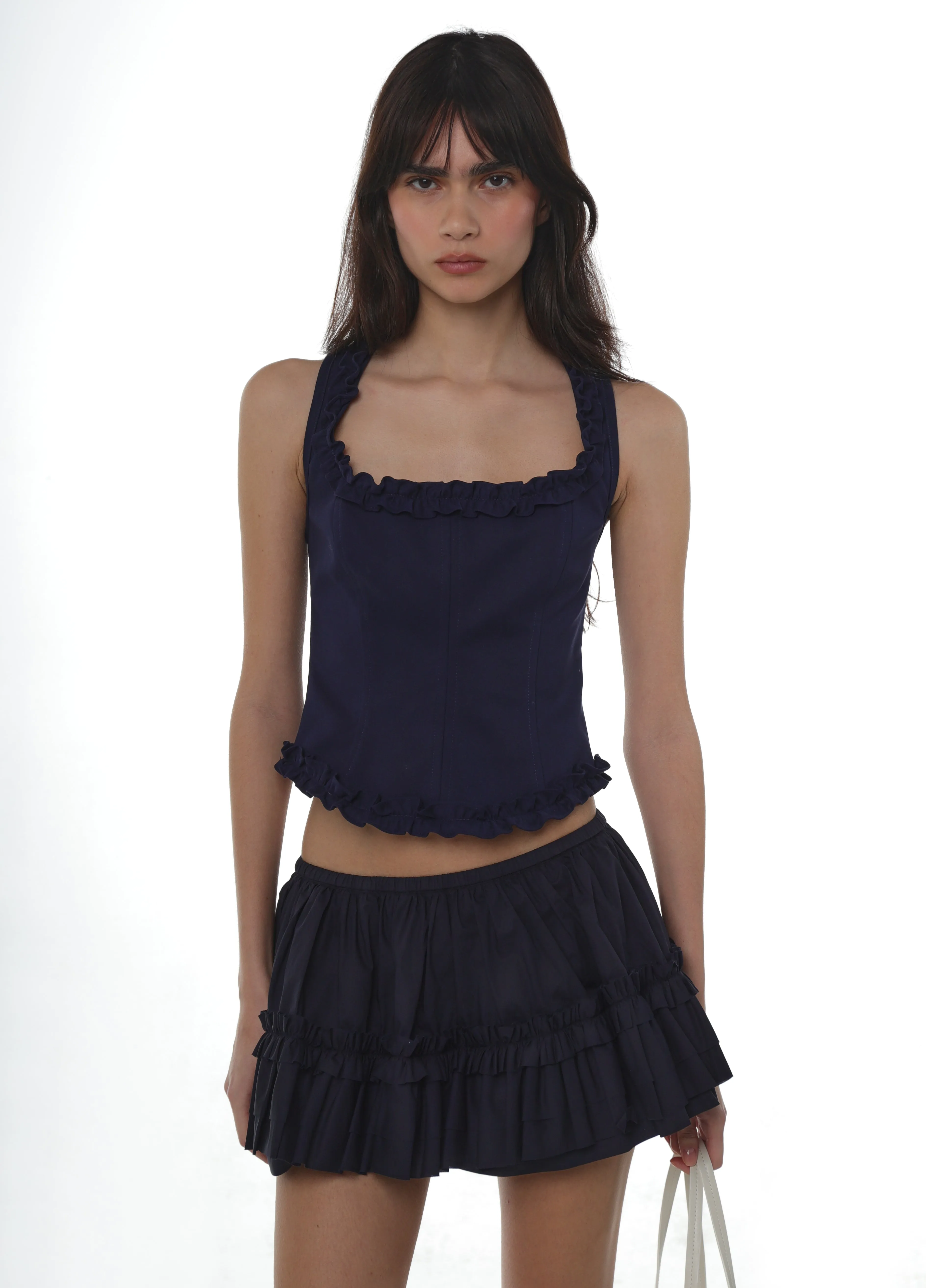 PIPER CORSET IN NAVY sold by Sandy Liang product image thumbnail 4