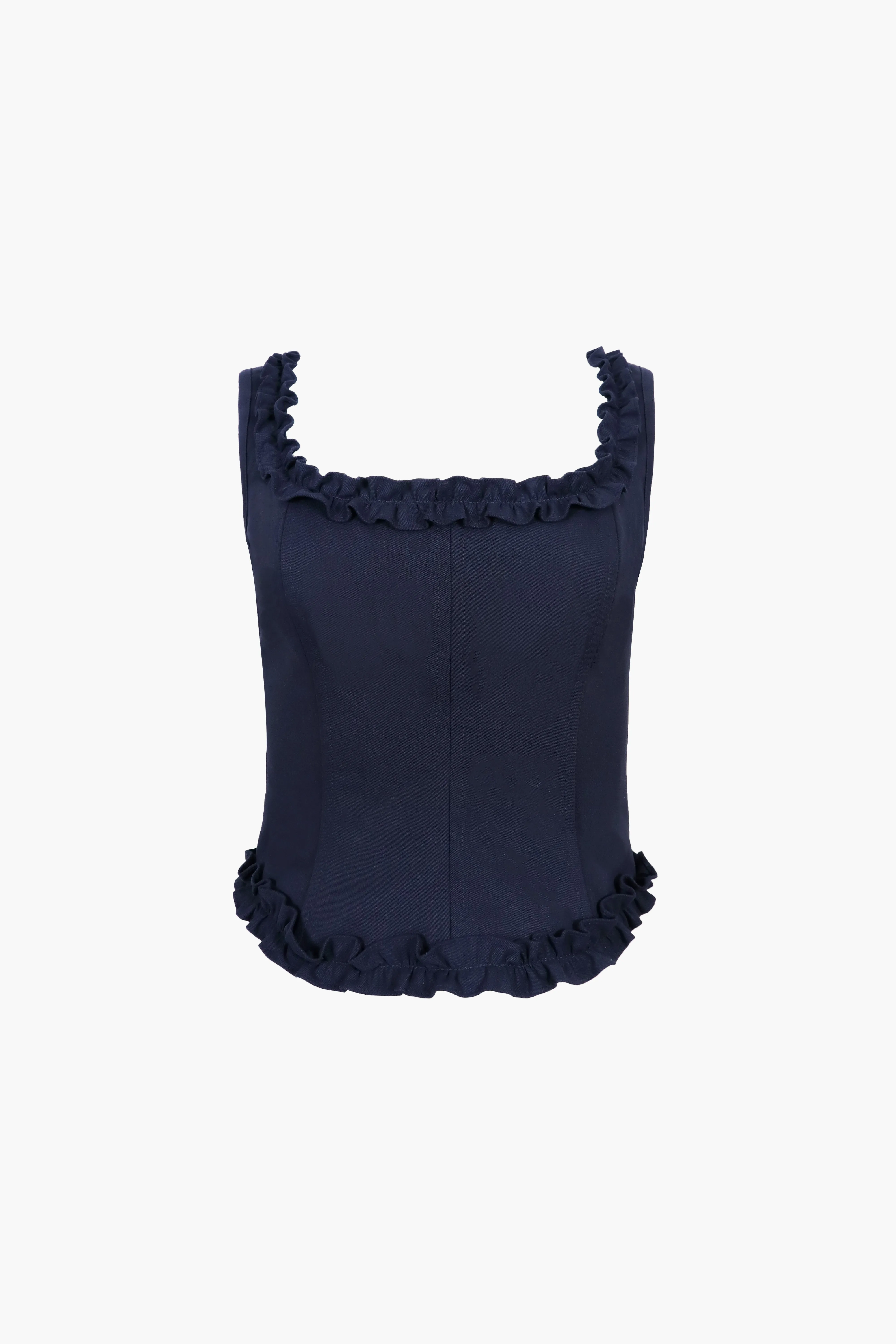 PIPER CORSET IN NAVY sold by Sandy Liang