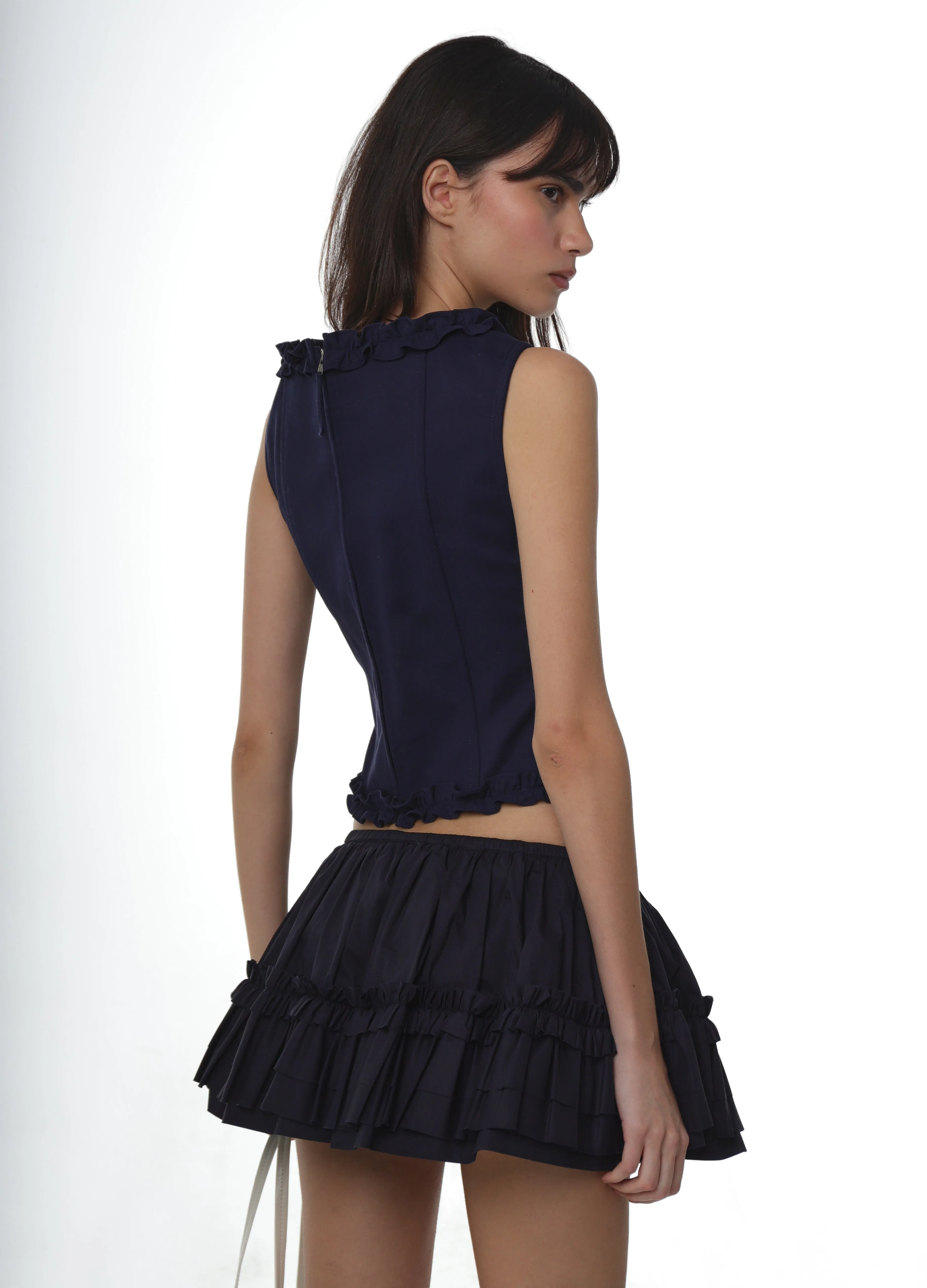 PIPER CORSET IN NAVY sold by Sandy Liang product image thumbnail 3