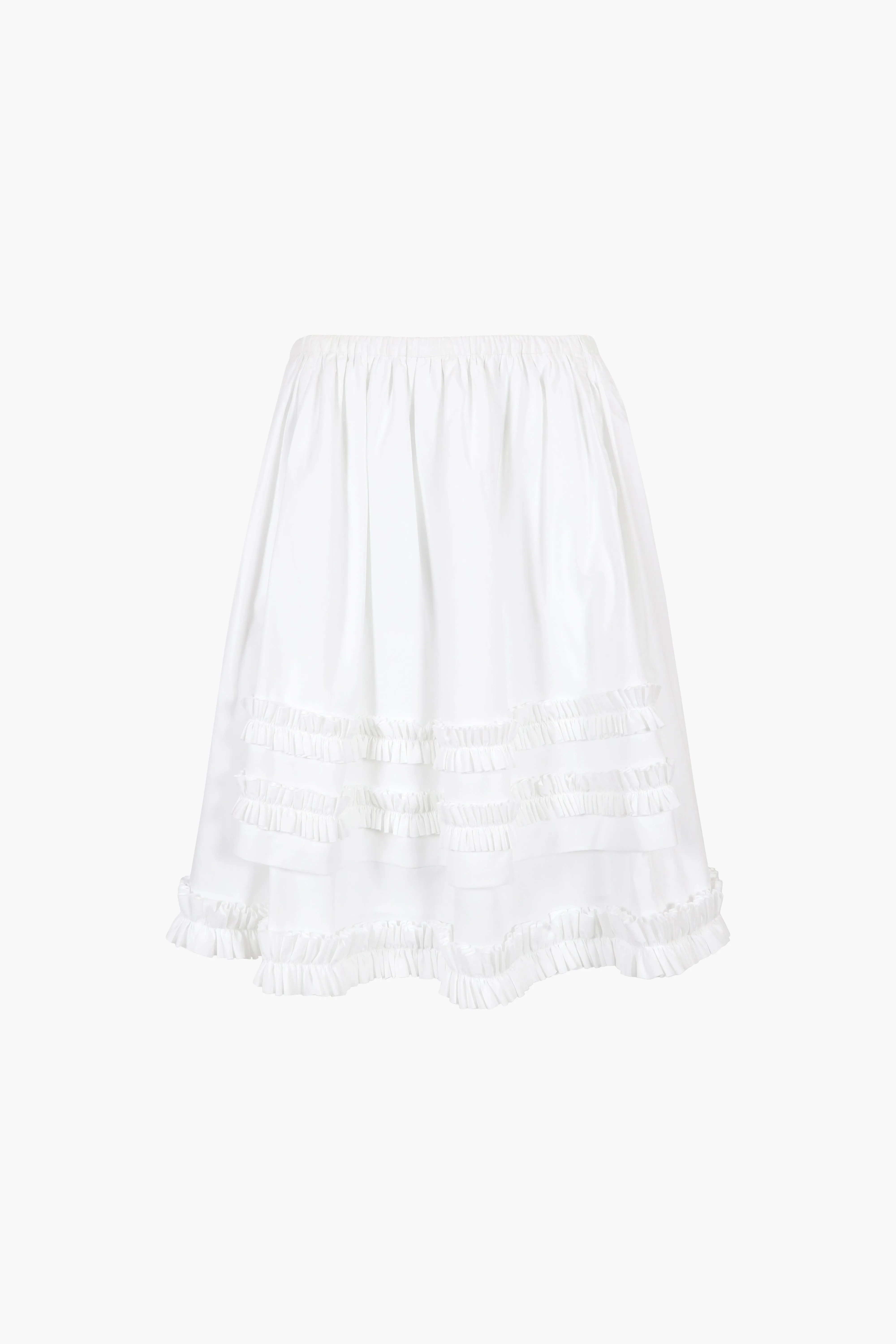 HENRI SKIRT IN WHITE sold by Sandy Liang