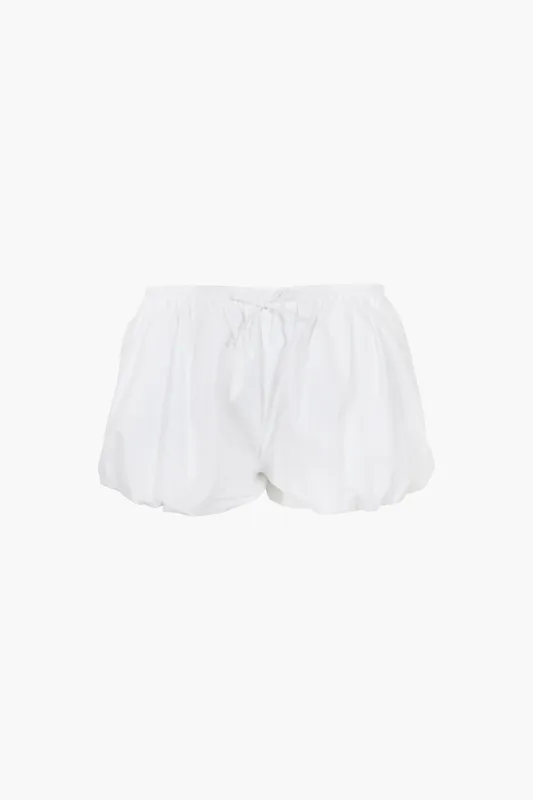 KAYO SHORTS IN WHITE sold by Sandy Liang