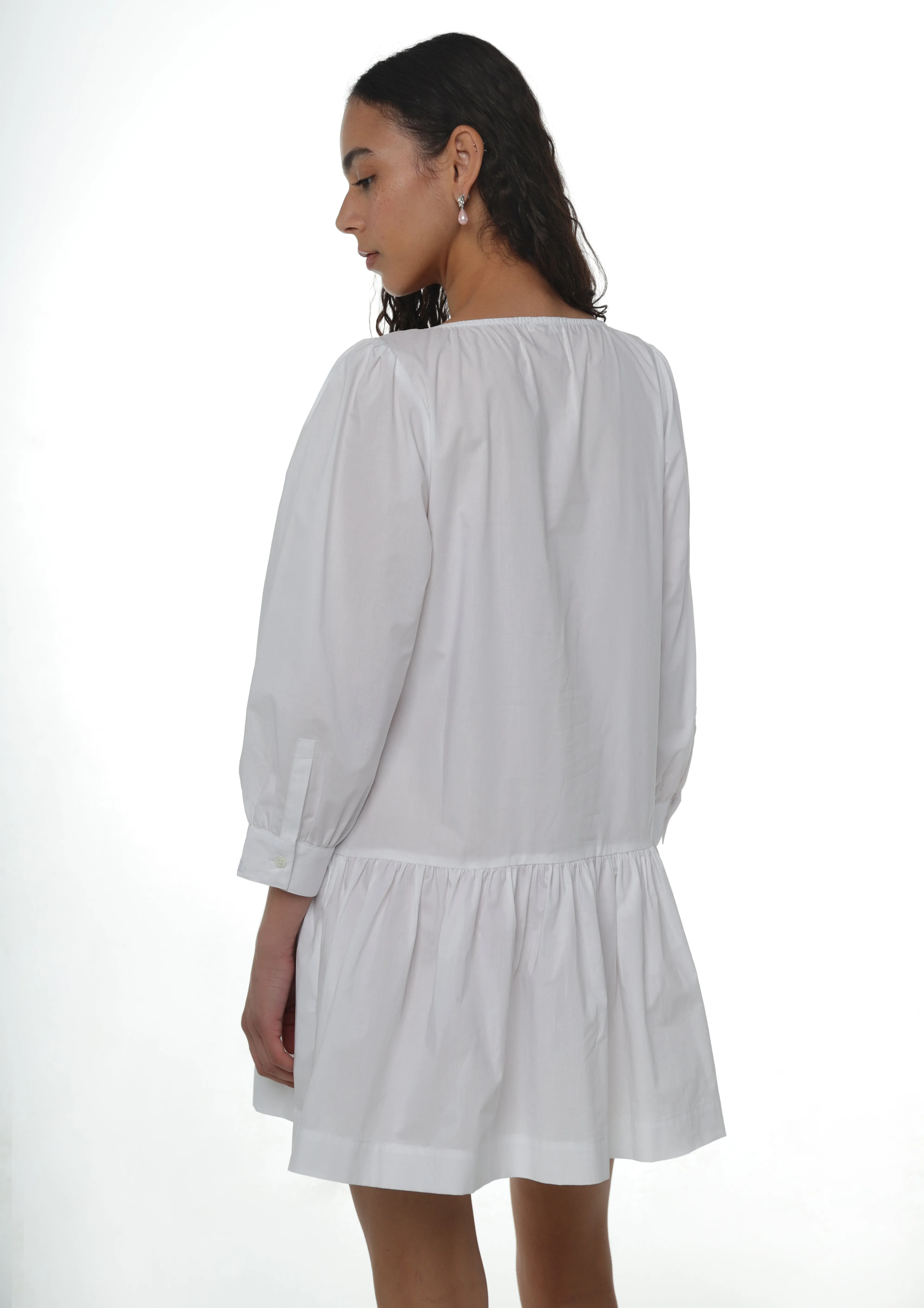 DELIA DRESS IN WHITE sold by Sandy Liang product image thumbnail 3