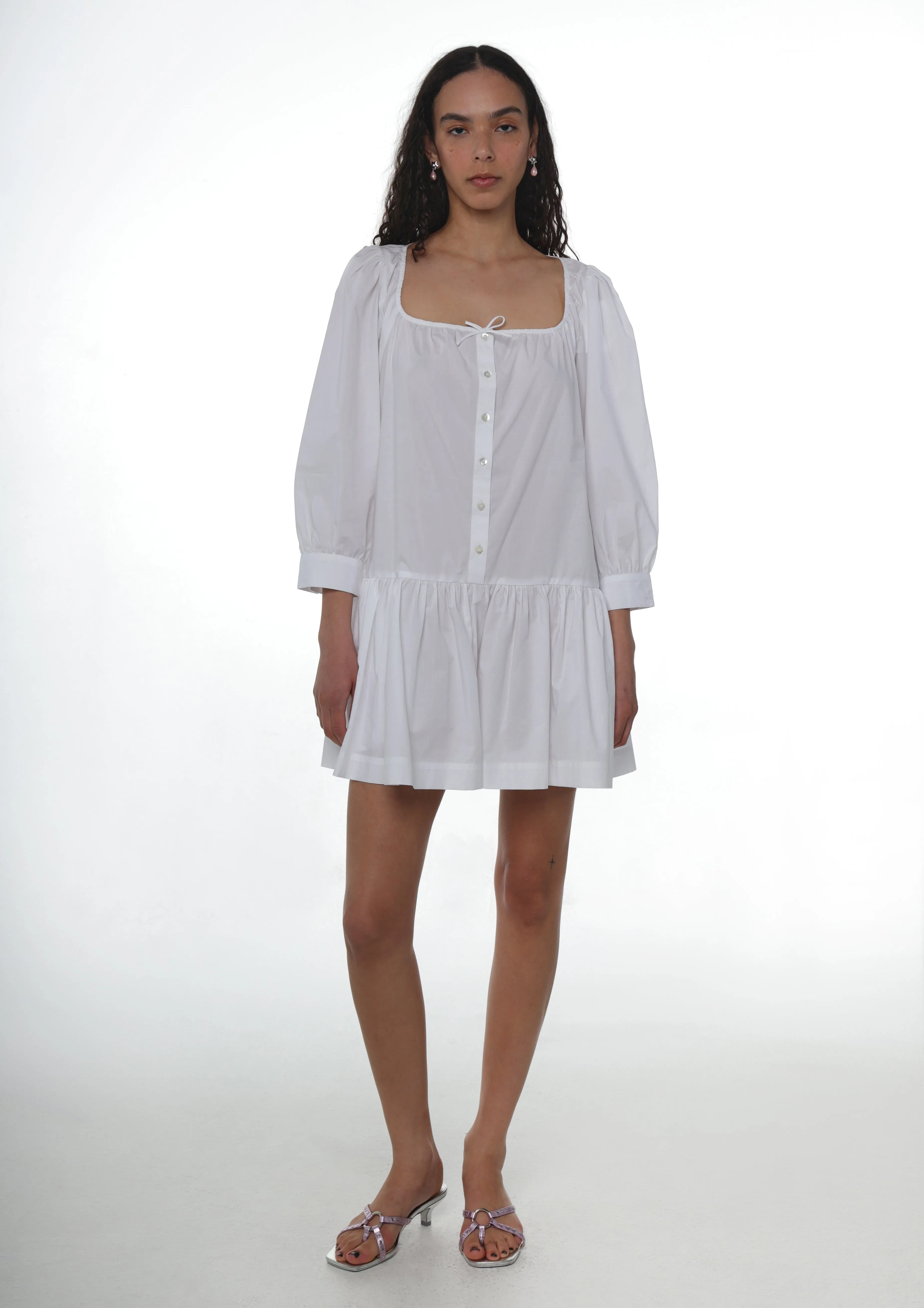 DELIA DRESS IN WHITE sold by Sandy Liang product image thumbnail 2