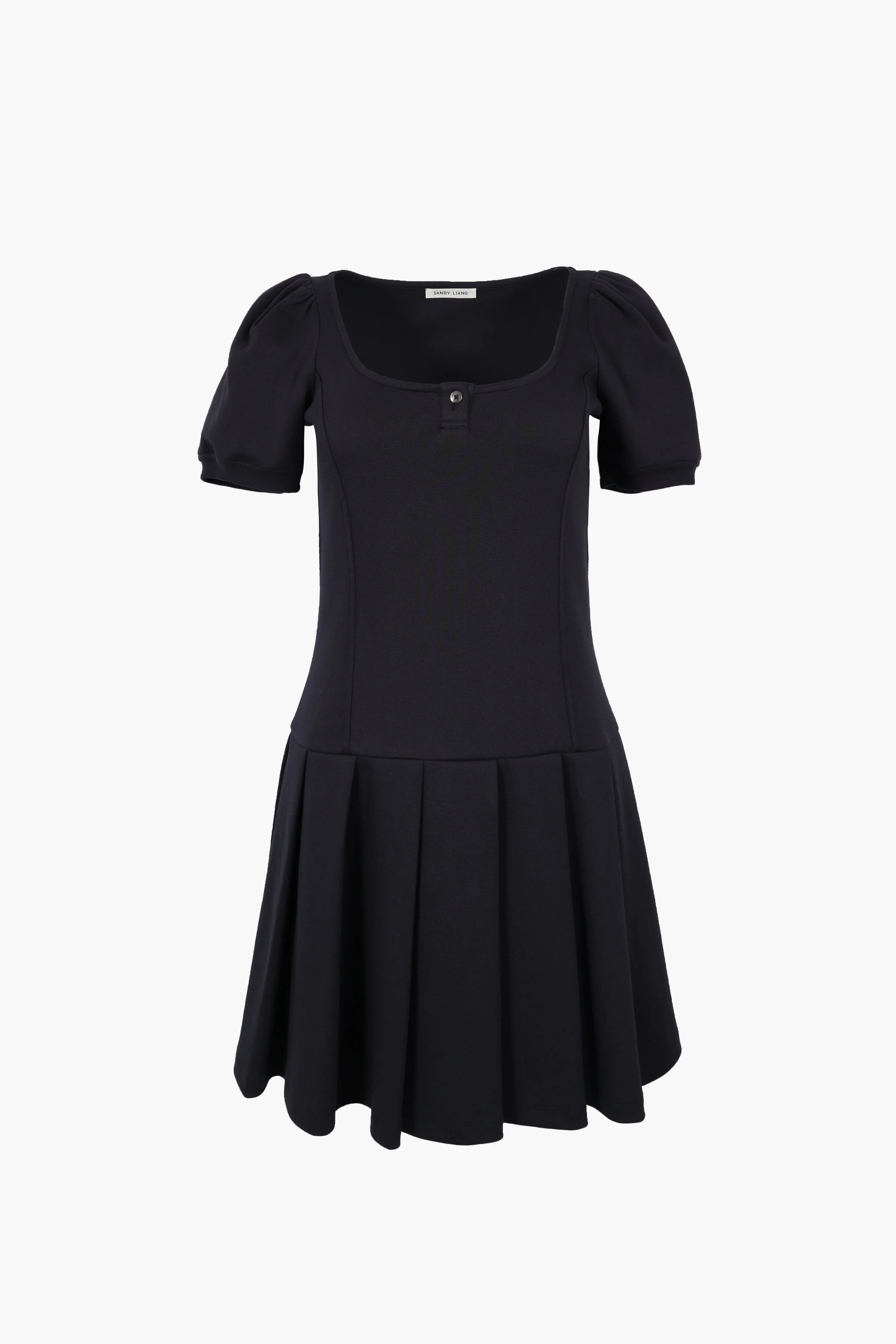 CAMDEN DRESS IN NAVY sold by Sandy Liang