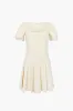 CAMDEN DRESS IN BUTTER sold by Sandy Liang