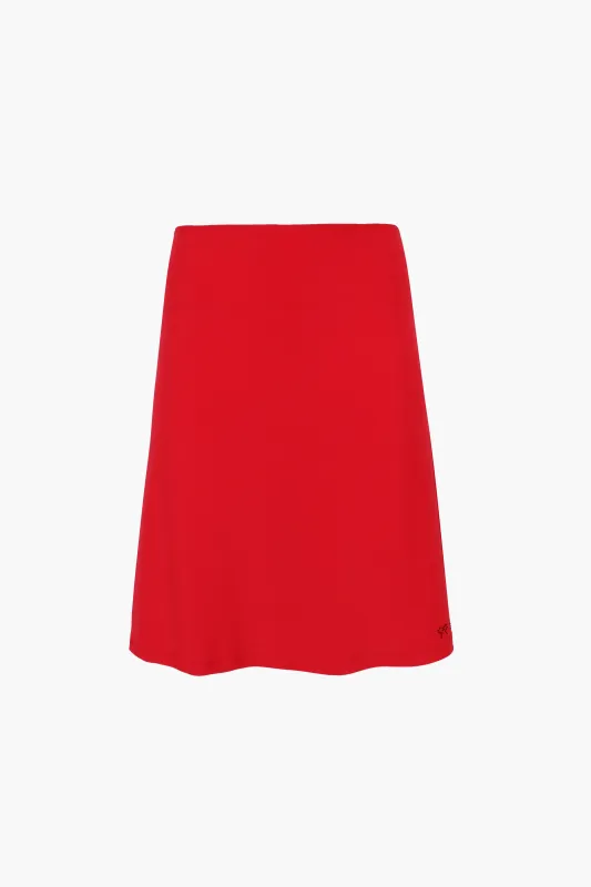 LYON SKIRT IN RED sold by Sandy Liang